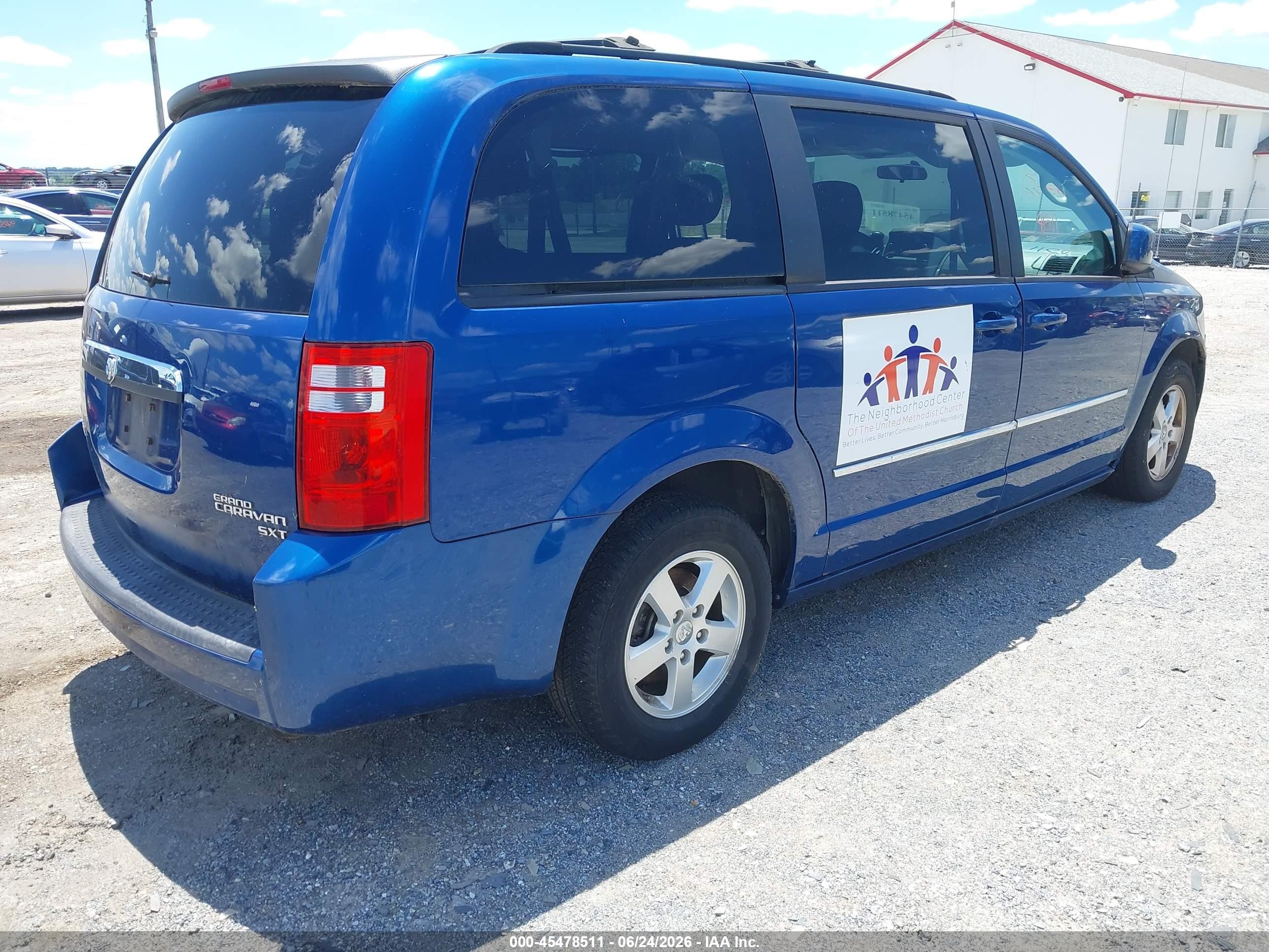 2010 Dodge Grand Caravan Sxt Blue vin: 2D4RN5D11AR242847