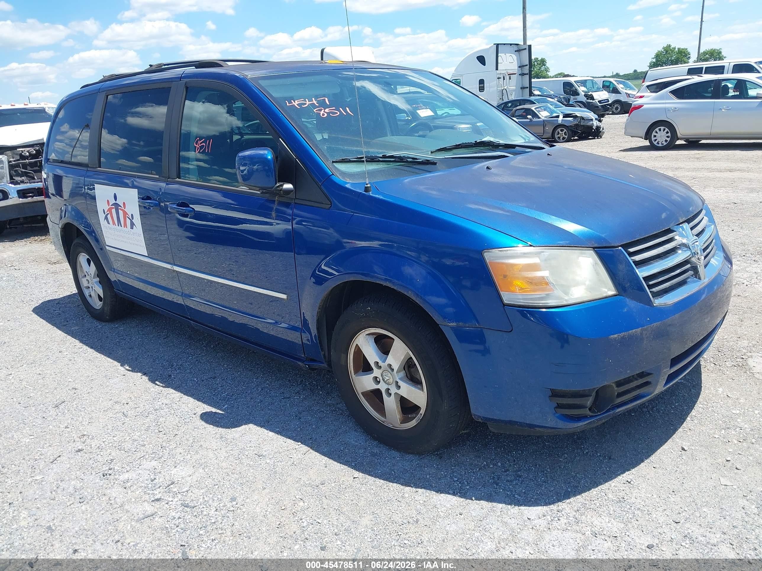 2010 Dodge Grand Caravan Sxt Blue vin: 2D4RN5D11AR242847