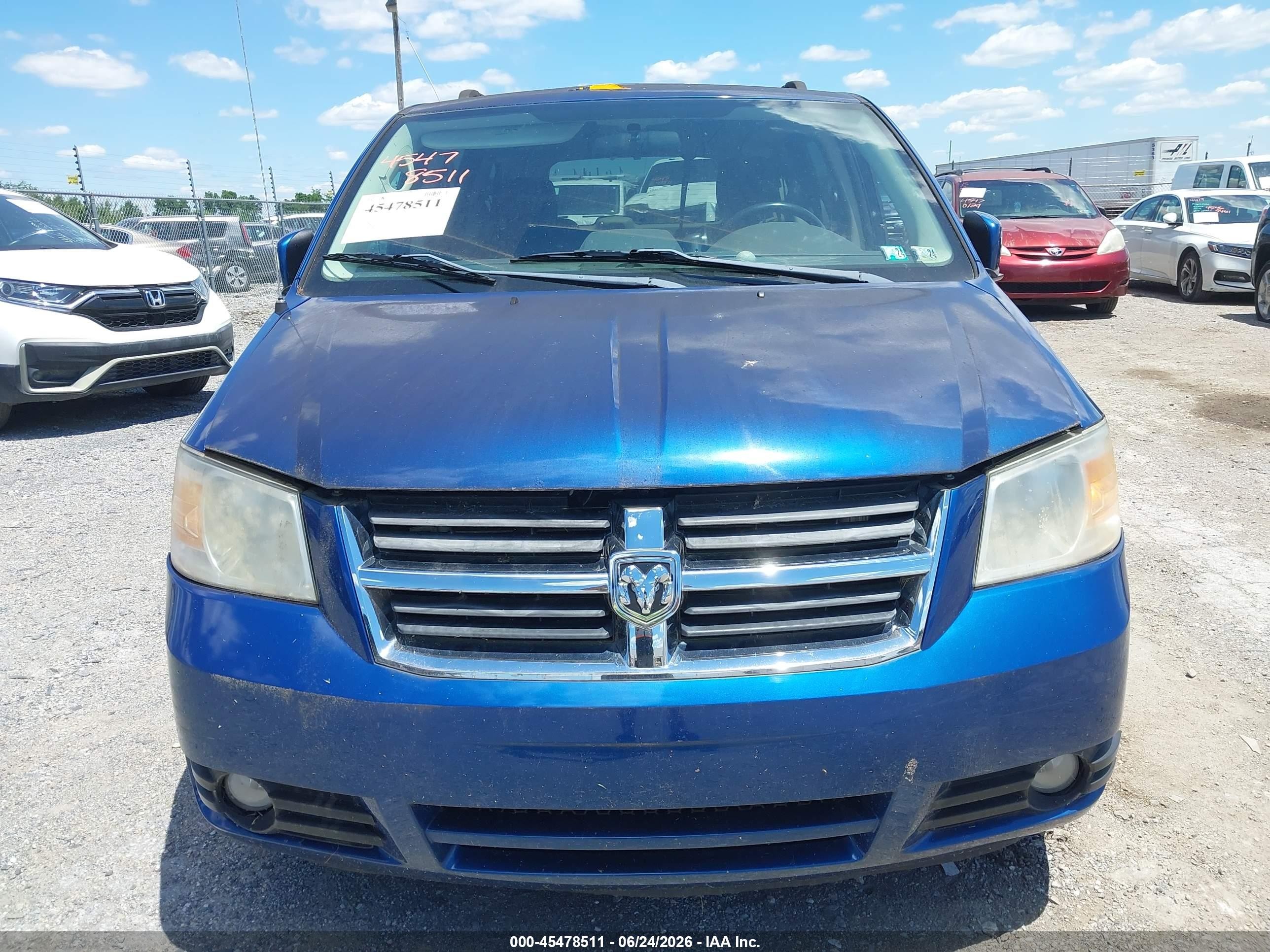 2010 Dodge Grand Caravan Sxt Blue vin: 2D4RN5D11AR242847