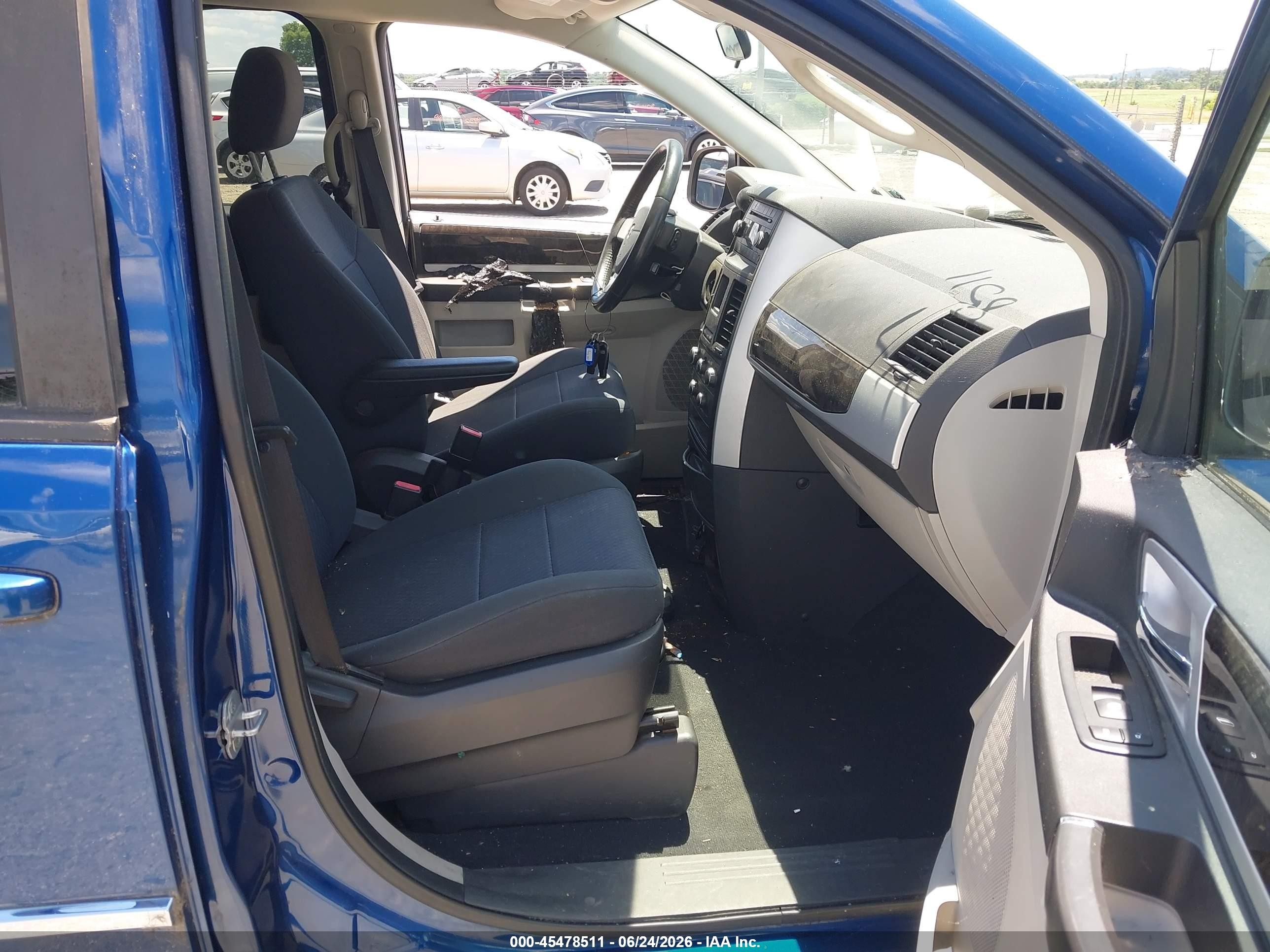 2010 Dodge Grand Caravan Sxt Blue vin: 2D4RN5D11AR242847