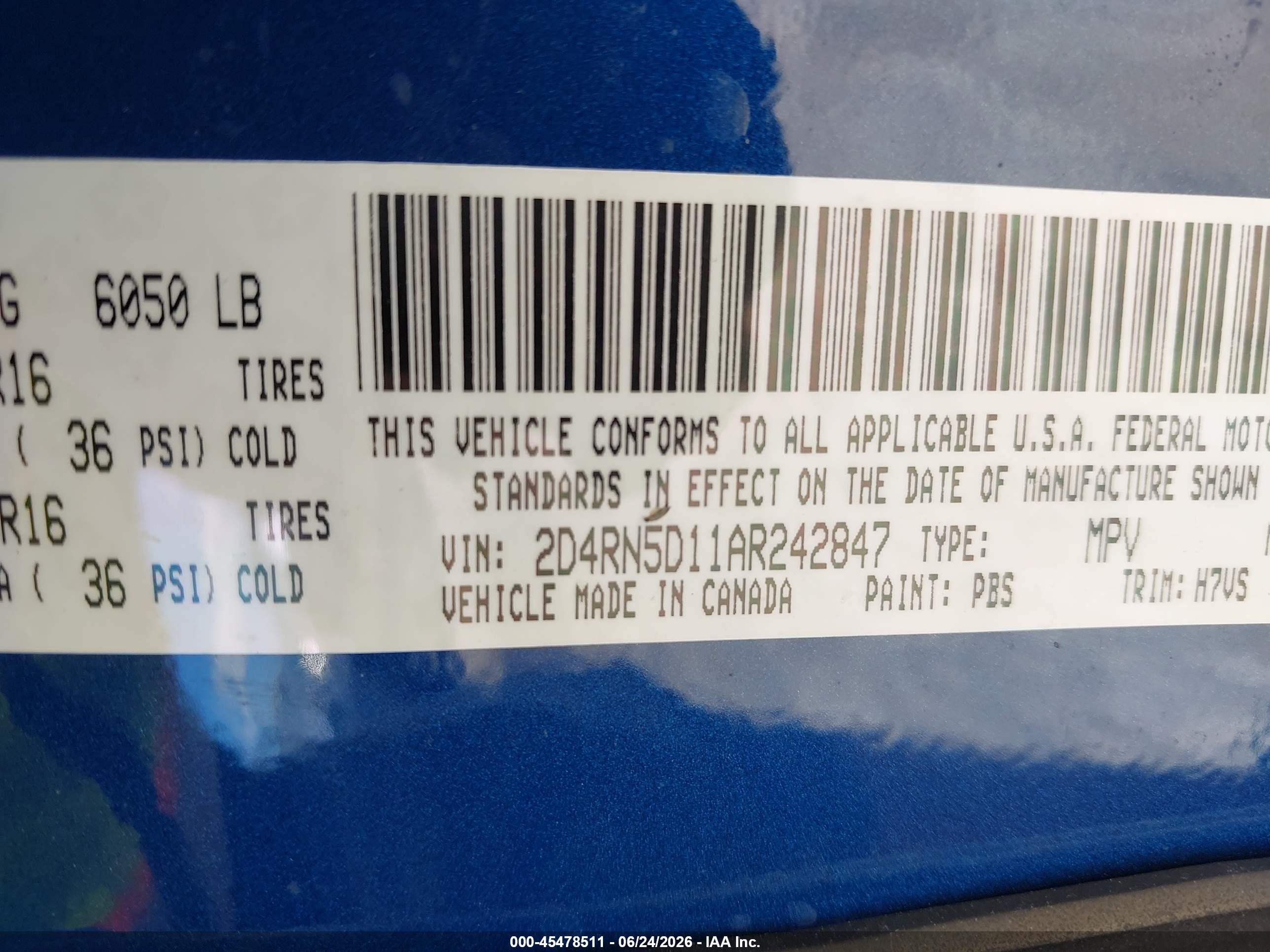2010 Dodge Grand Caravan Sxt Blue vin: 2D4RN5D11AR242847