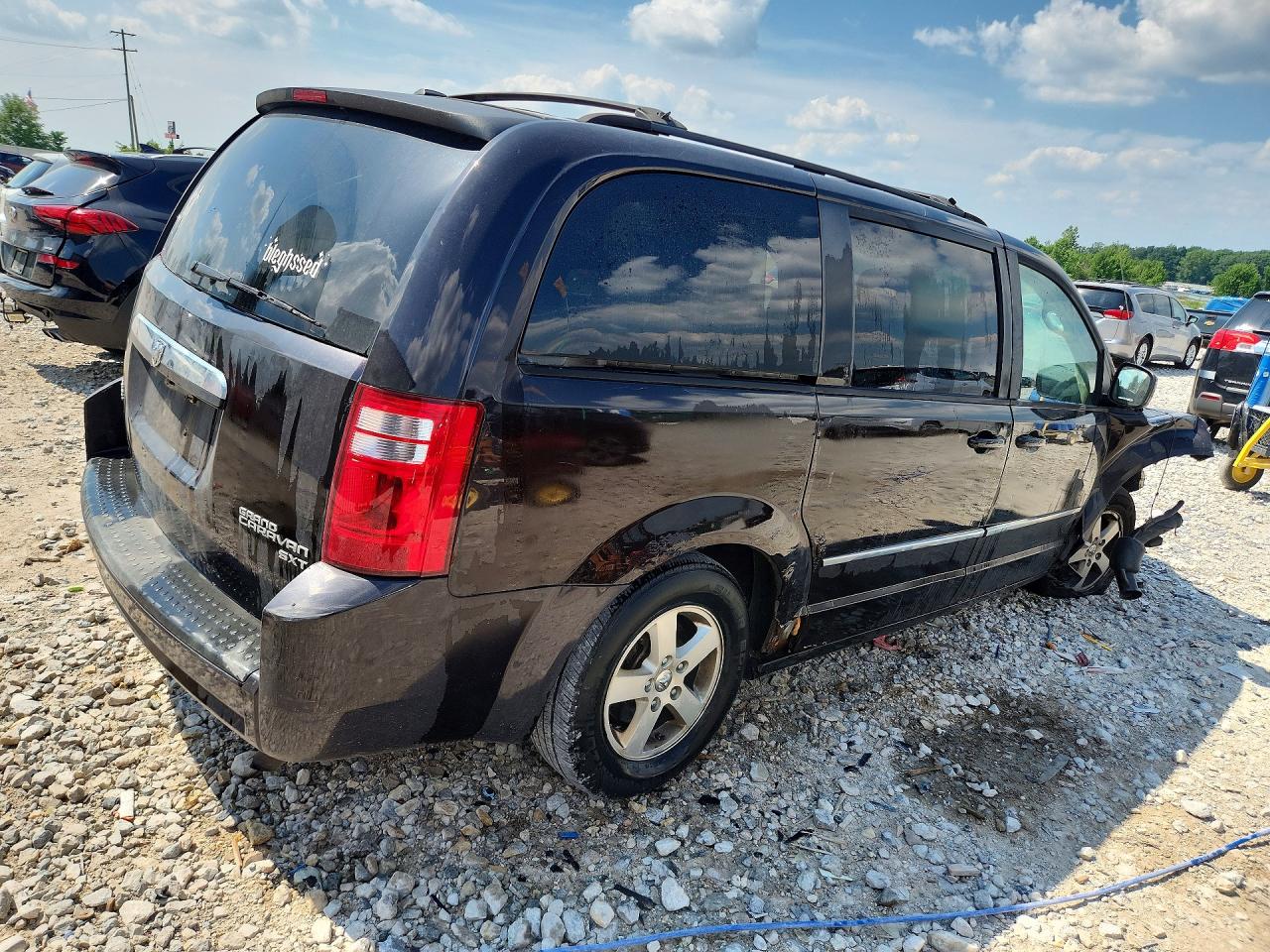 2010 Dodge Grand Caravan Sxt Black vin: 2D4RN5D11AR406291