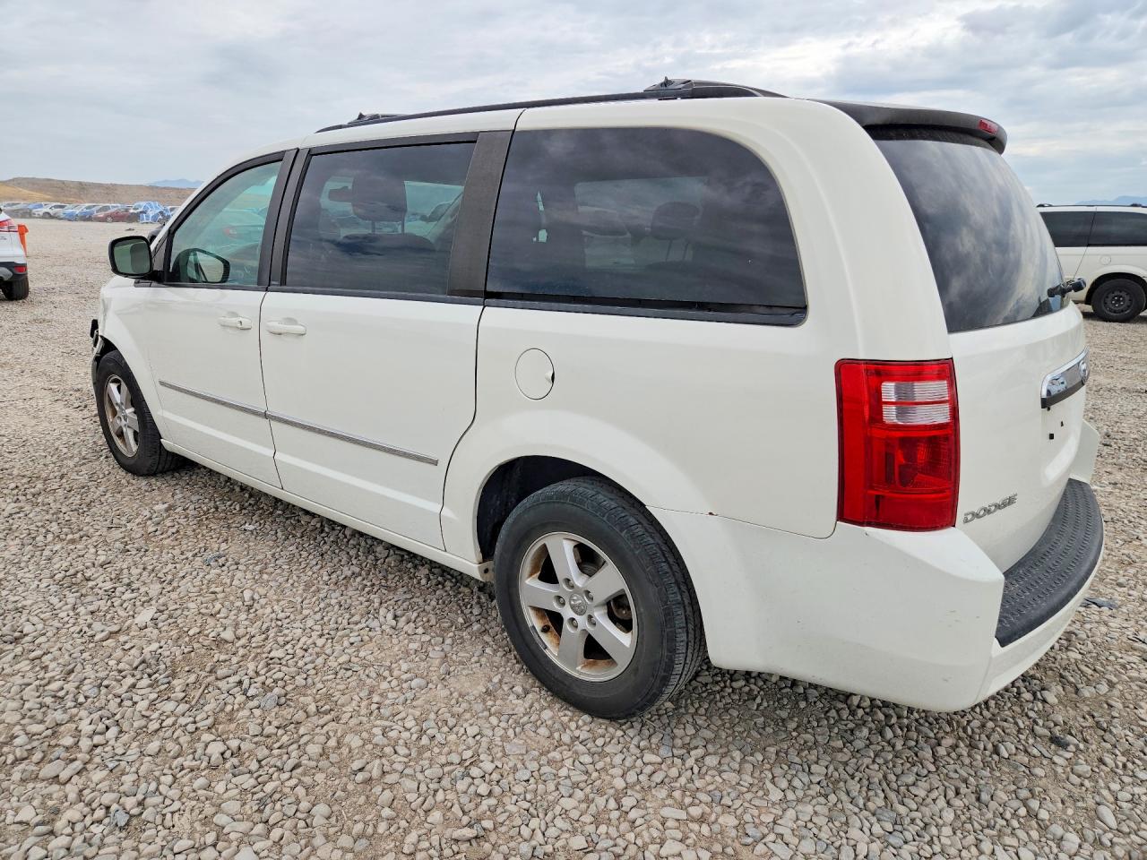 2010 Dodge Grand Caravan Sxt White vin: 2D4RN5D11AR445124