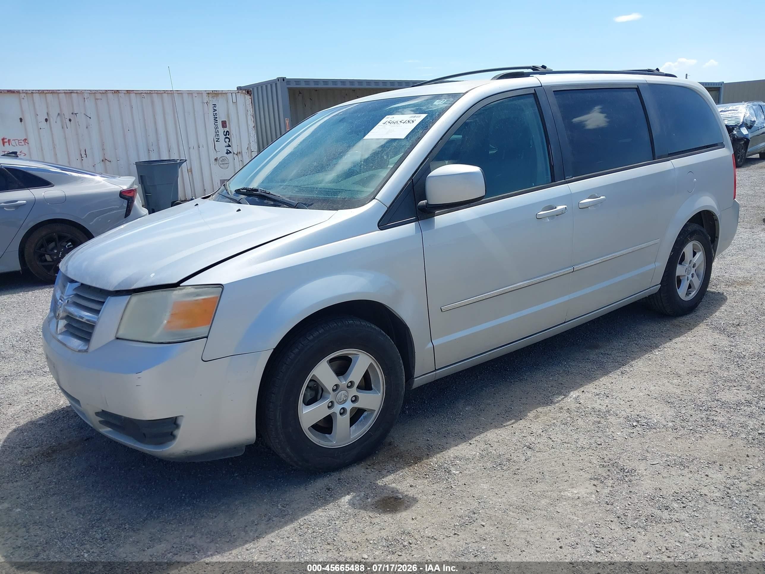 2010 Dodge Grand Caravan Sxt Silver vin: 2D4RN5D12AR209582