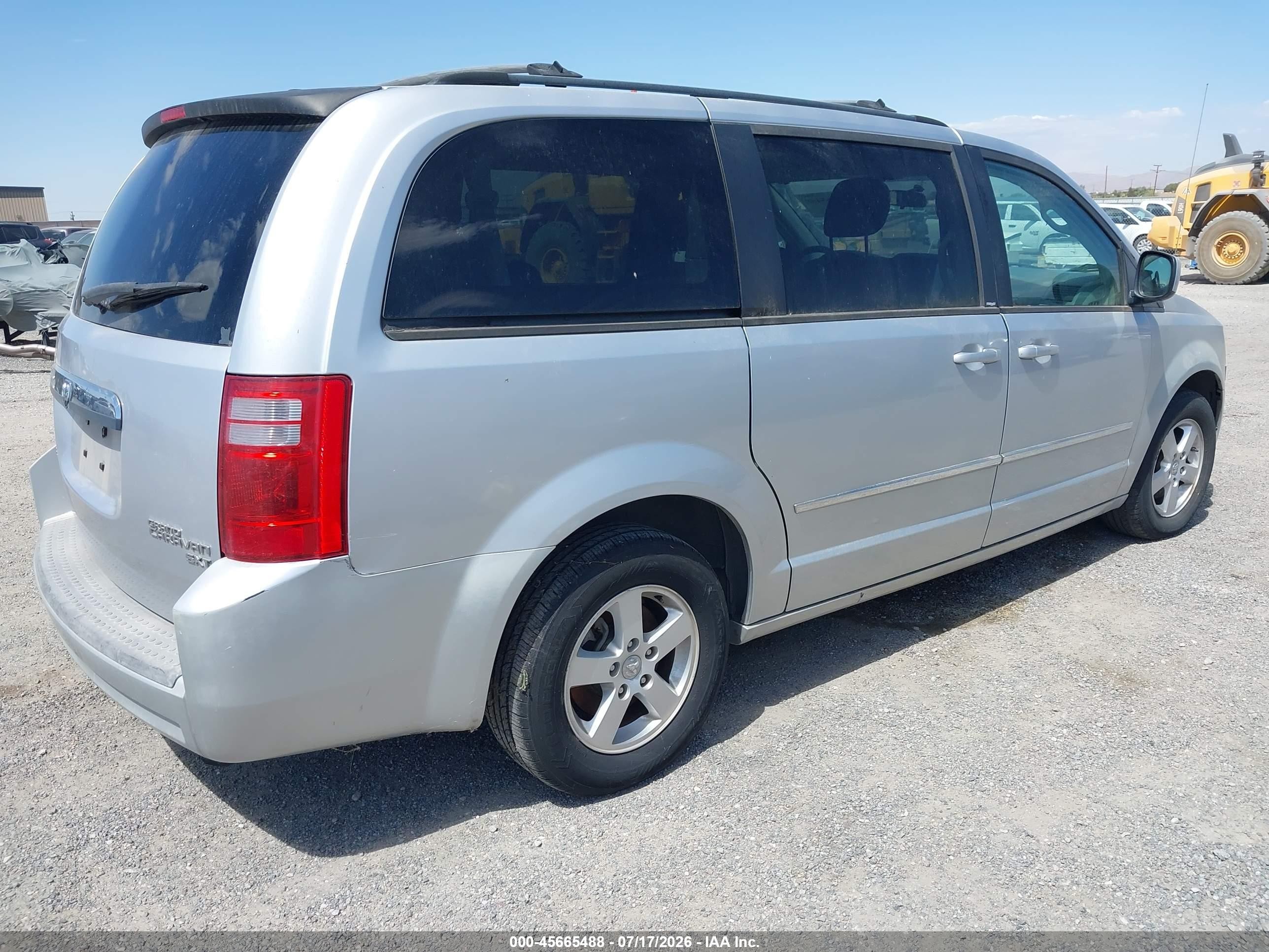 2010 Dodge Grand Caravan Sxt Silver vin: 2D4RN5D12AR209582