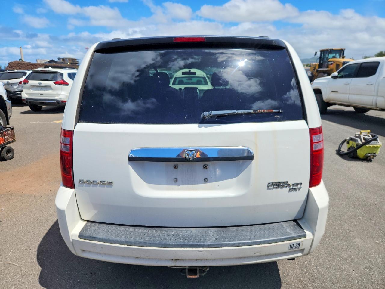 2010 Dodge Grand Caravan Sxt White vin: 2D4RN5D12AR484269