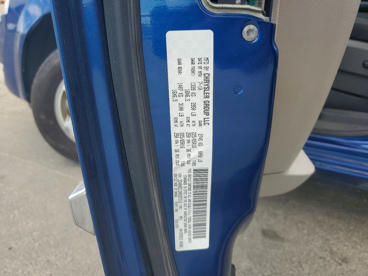 2010 Dodge Grand Caravan Sxt Blue vin: 2D4RN5D13AR397318