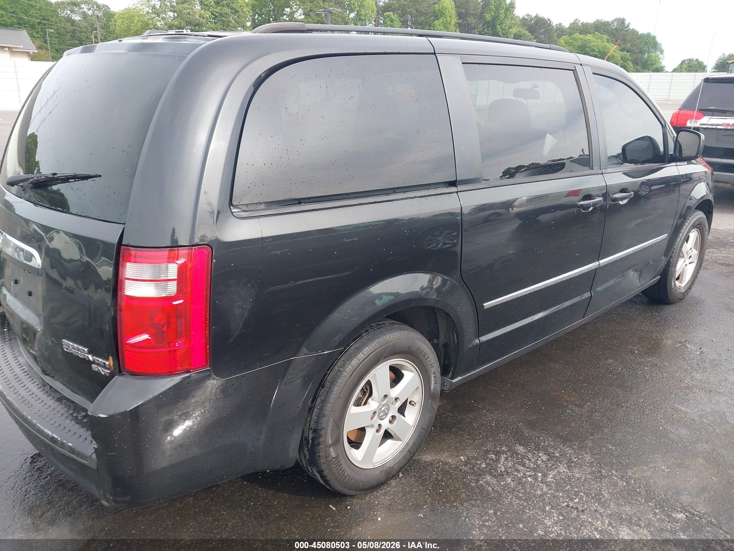 2010 Dodge Grand Caravan Sxt Black vin: 2D4RN5D13AR409547