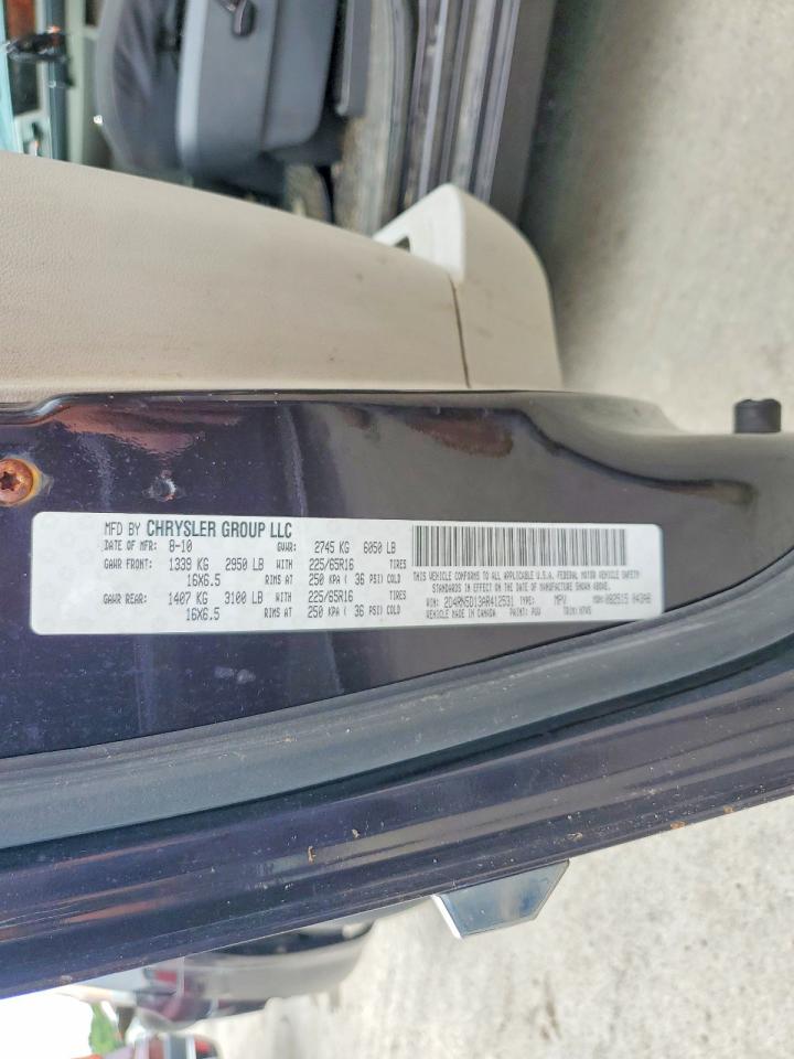2010 Dodge Grand Caravan Sxt Black vin: 2D4RN5D13AR412531