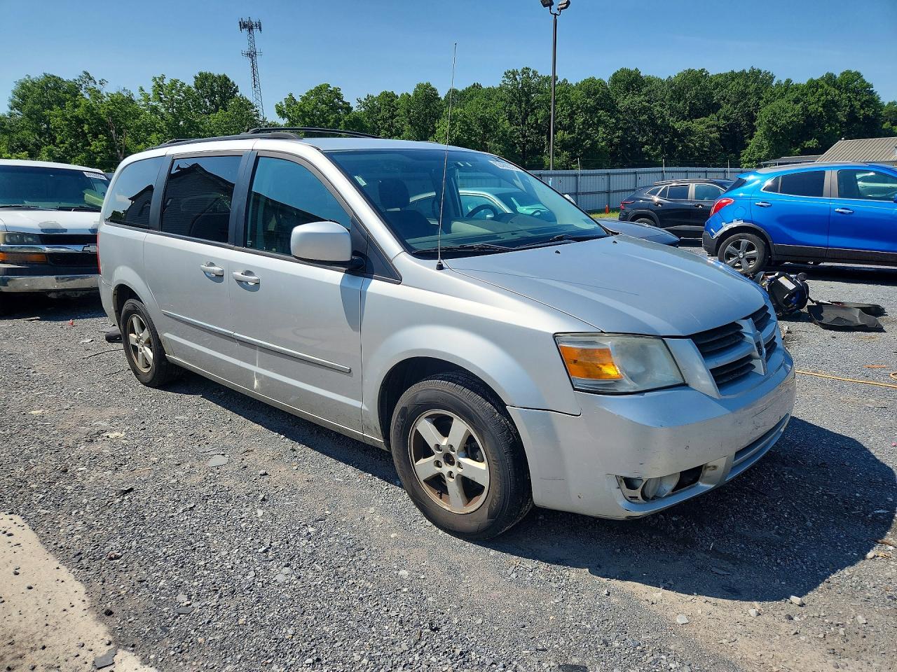 2010 Dodge Grand Caravan Sxt Silver vin: 2D4RN5D13AR443911
