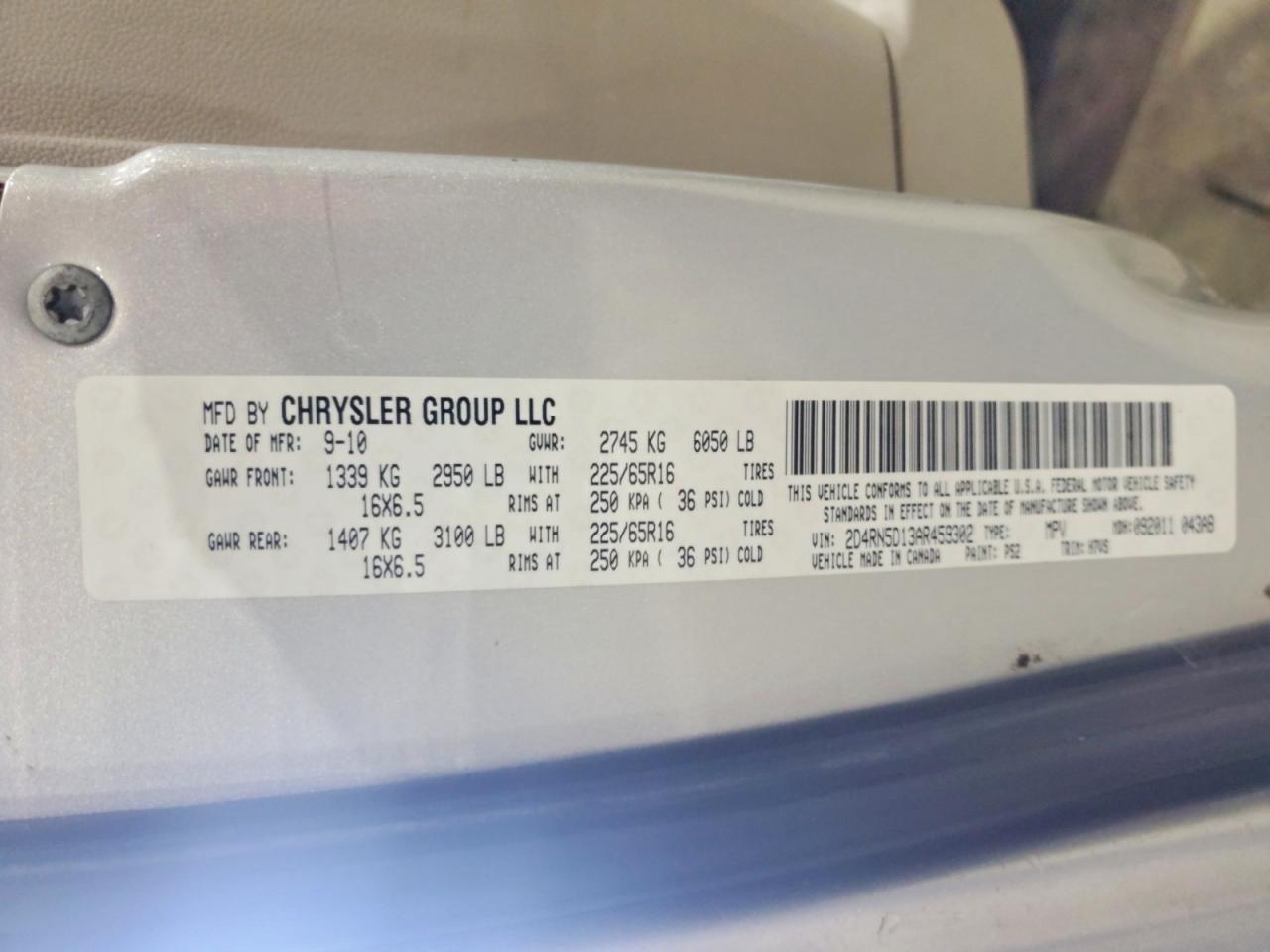 2010 Dodge Grand Caravan Sxt Silver vin: 2D4RN5D13AR459302