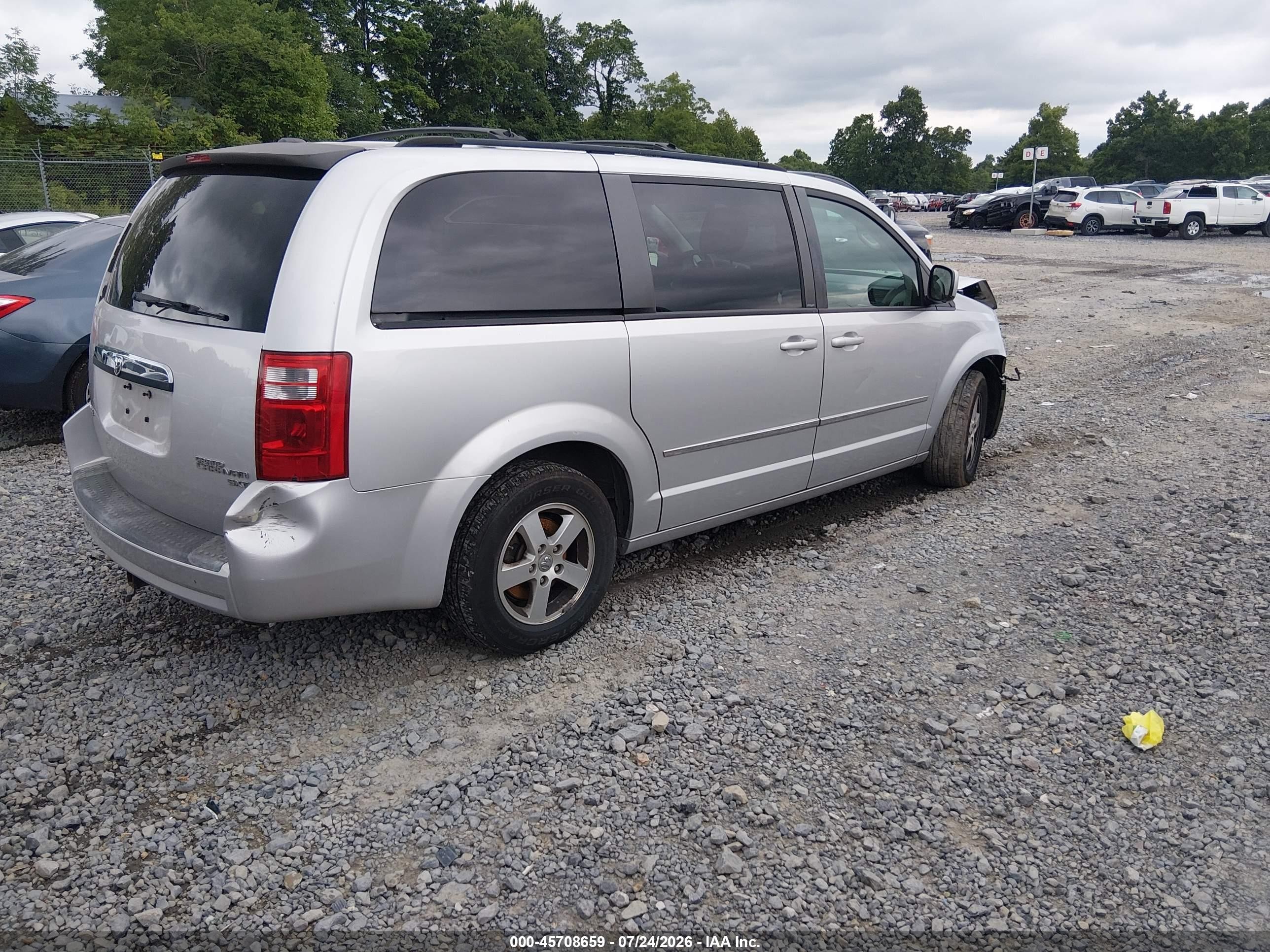 2010 Dodge Grand Caravan Sxt Gray vin: 2D4RN5D14AR100170