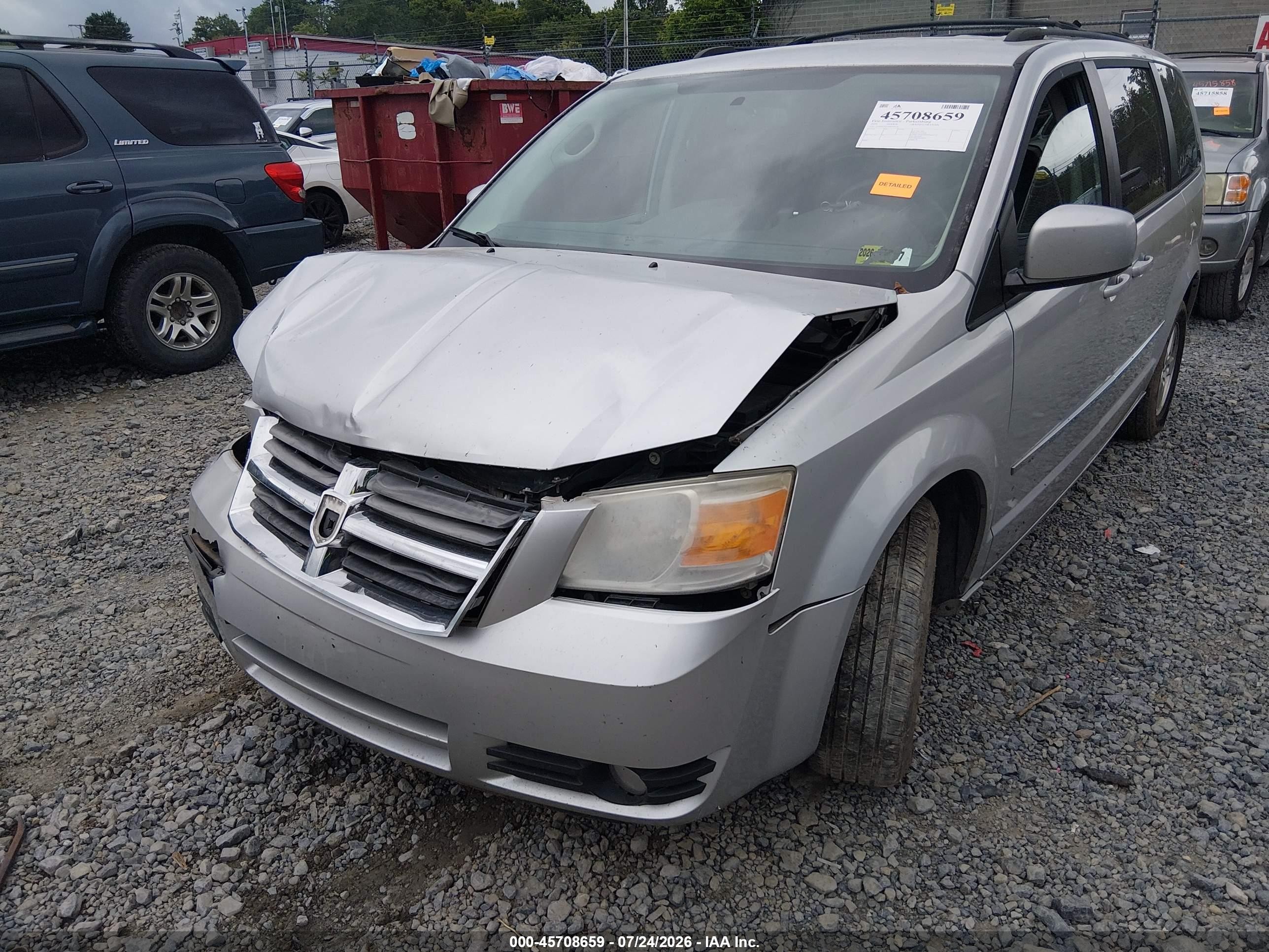 2010 Dodge Grand Caravan Sxt Gray vin: 2D4RN5D14AR100170