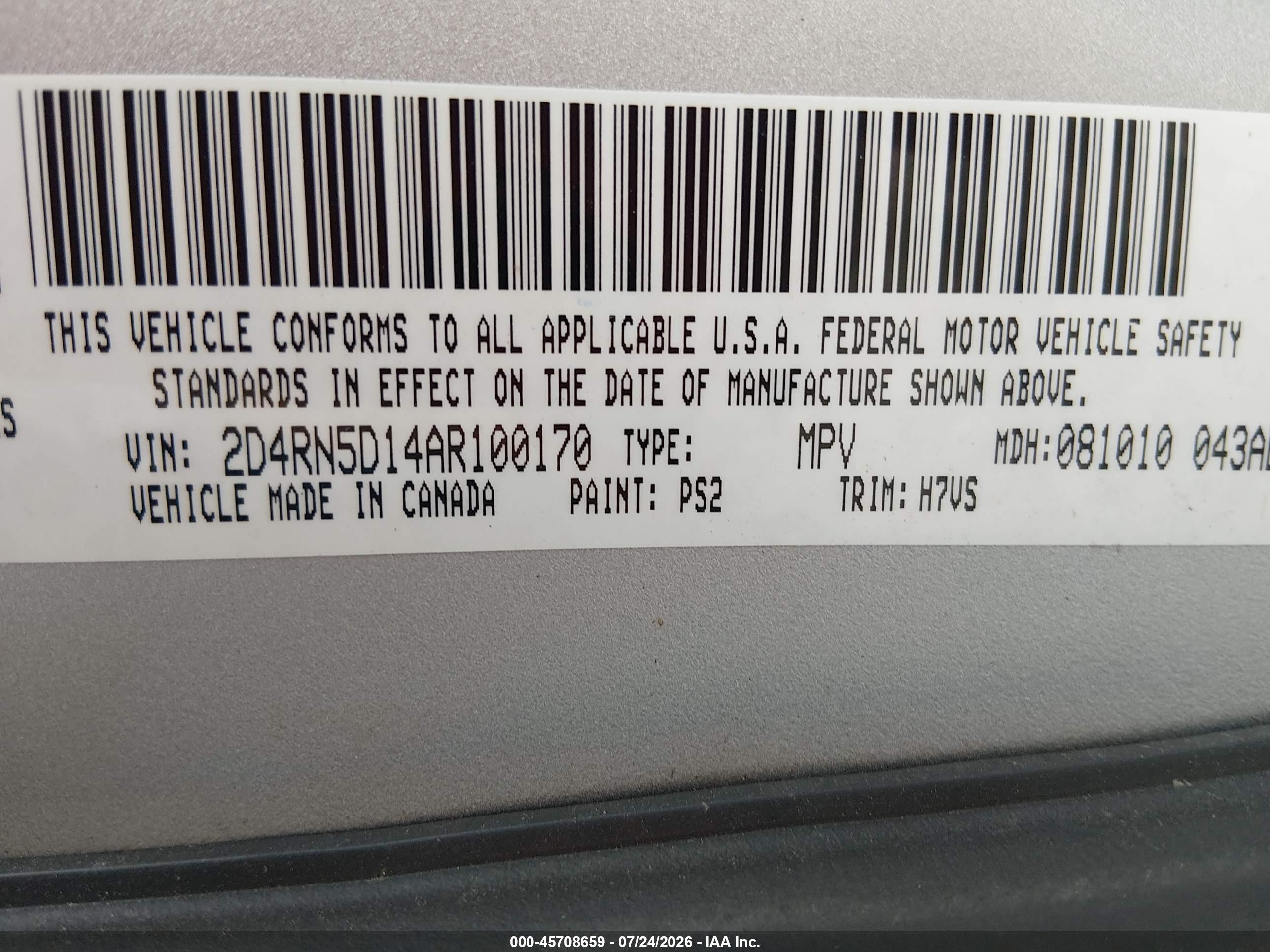 2010 Dodge Grand Caravan Sxt Gray vin: 2D4RN5D14AR100170