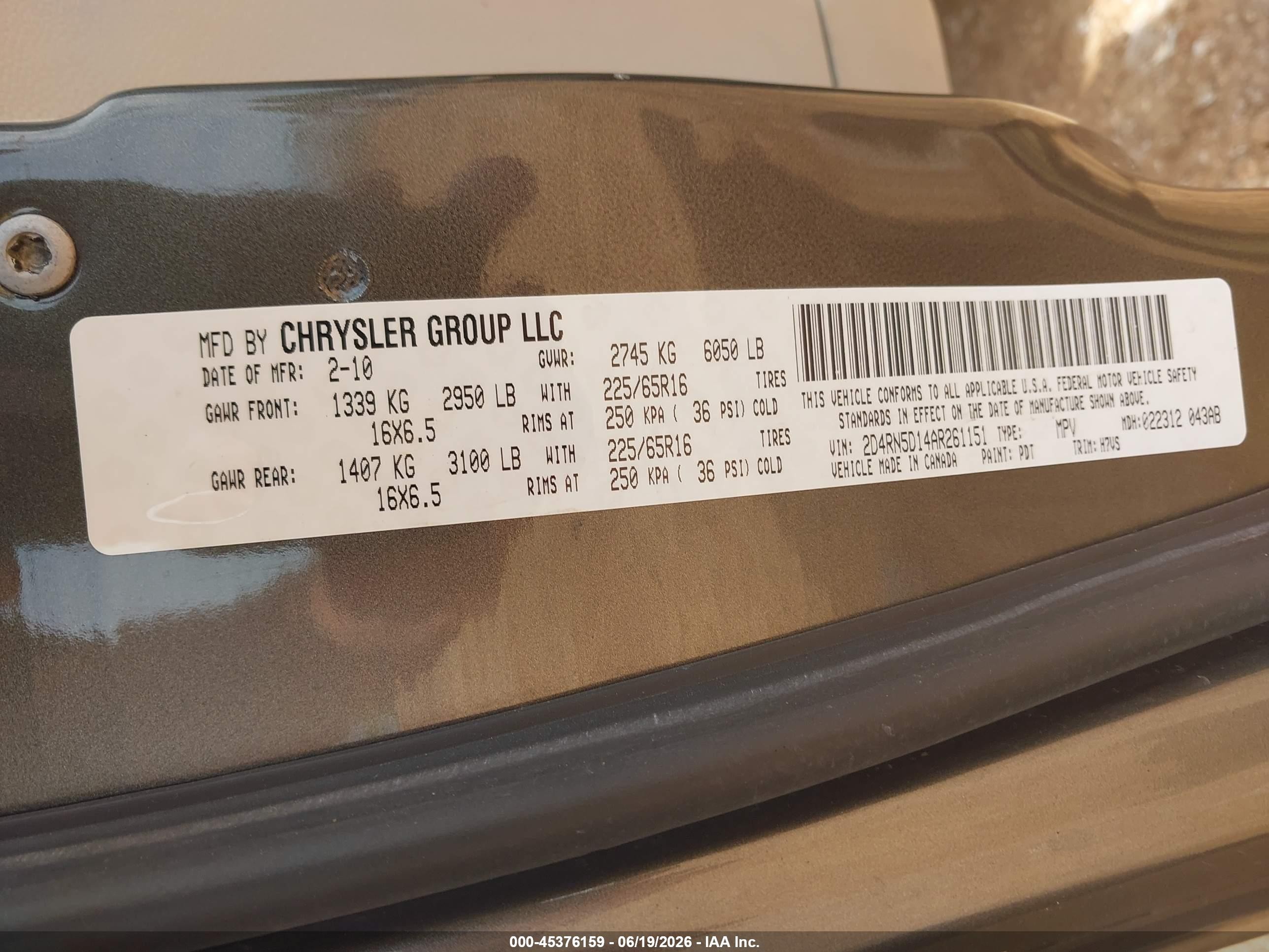 2010 Dodge Grand Caravan Sxt Gray vin: 2D4RN5D14AR261151