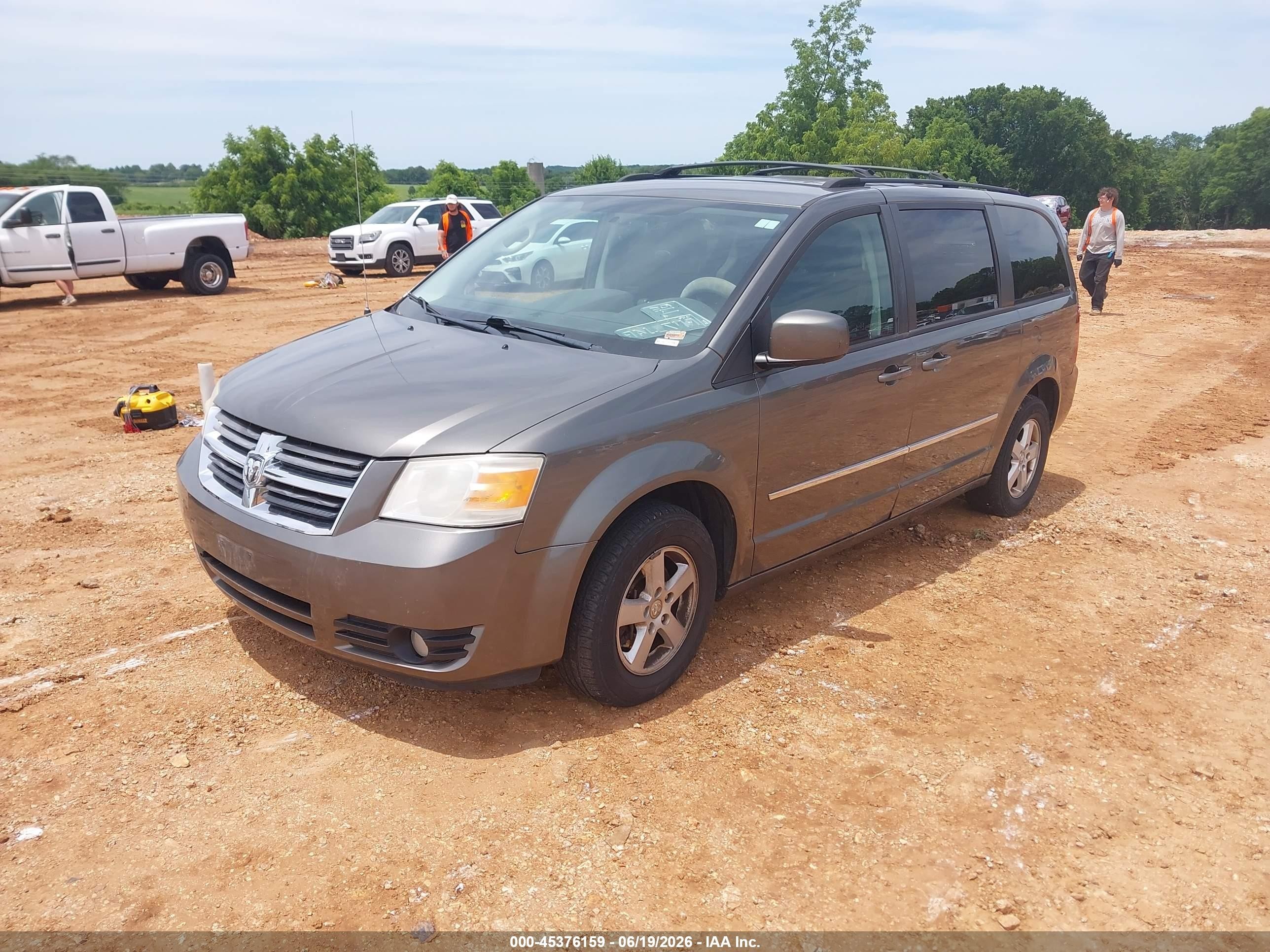 2010 Dodge Grand Caravan Sxt Gray vin: 2D4RN5D14AR261151
