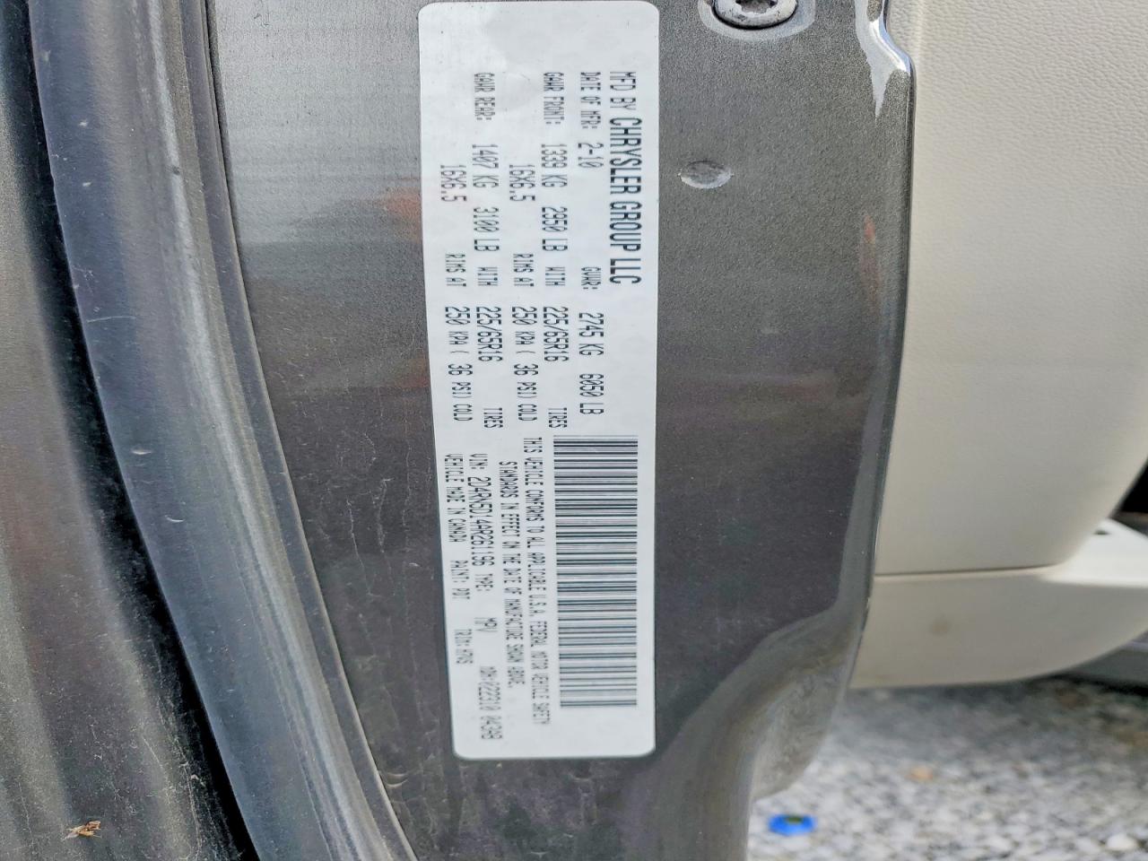 2010 Dodge Grand Caravan Sxt Gray vin: 2D4RN5D14AR261196
