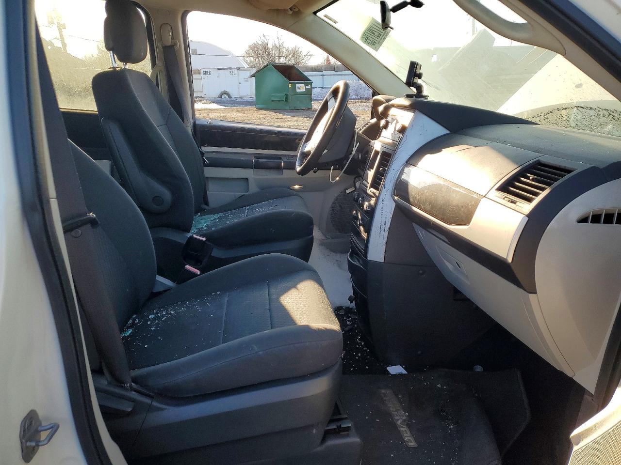 2010 Dodge Grand Caravan Sxt White vin: 2D4RN5D14AR316939