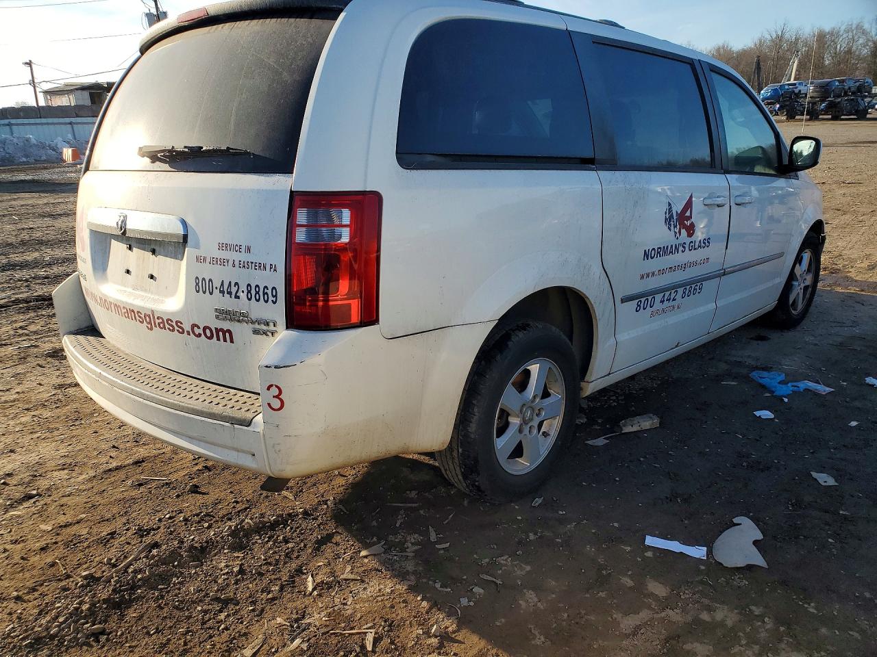 2010 Dodge Grand Caravan Sxt White vin: 2D4RN5D14AR316939
