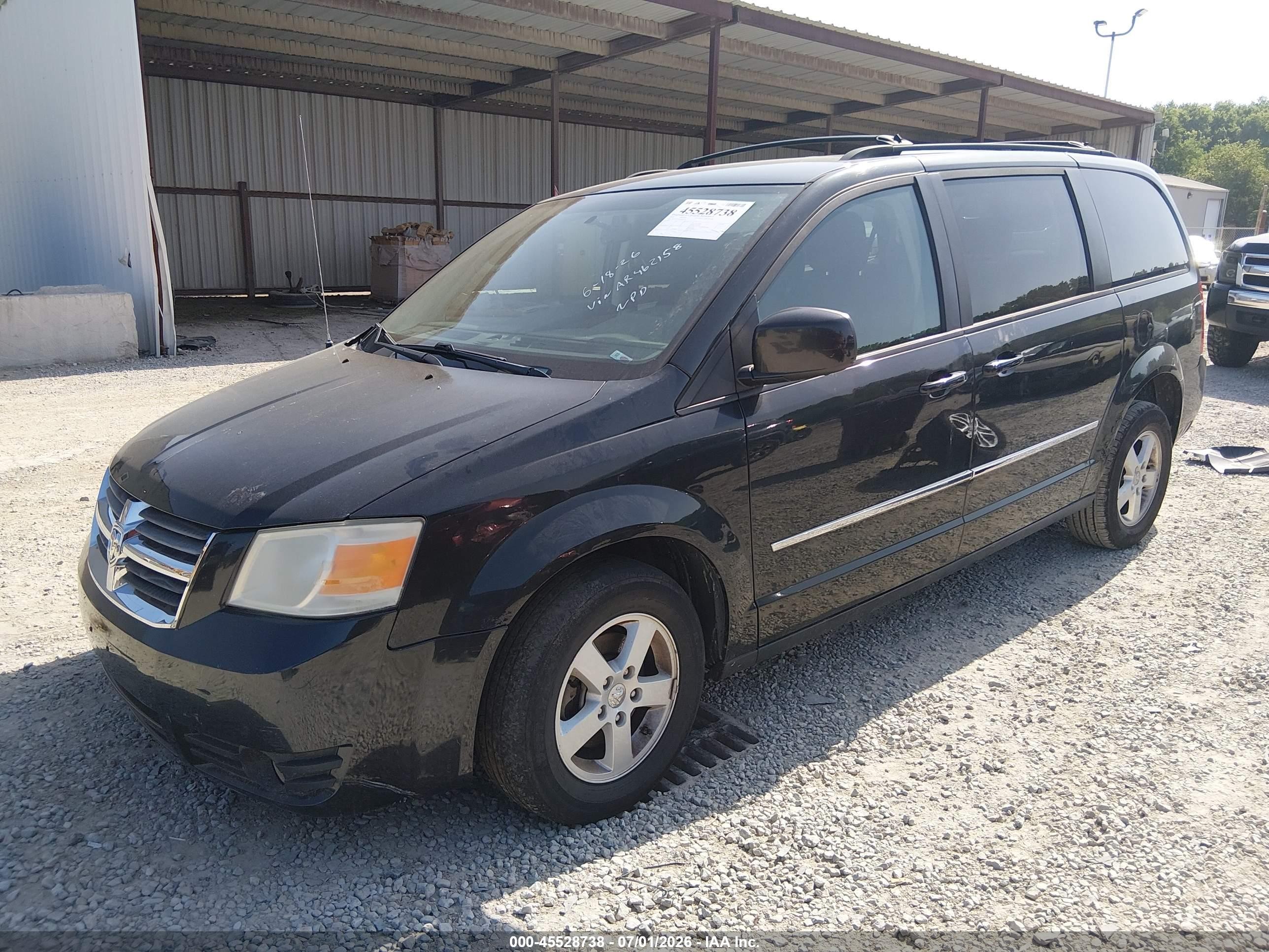 2010 Dodge Grand Caravan Sxt Black vin: 2D4RN5D14AR462158