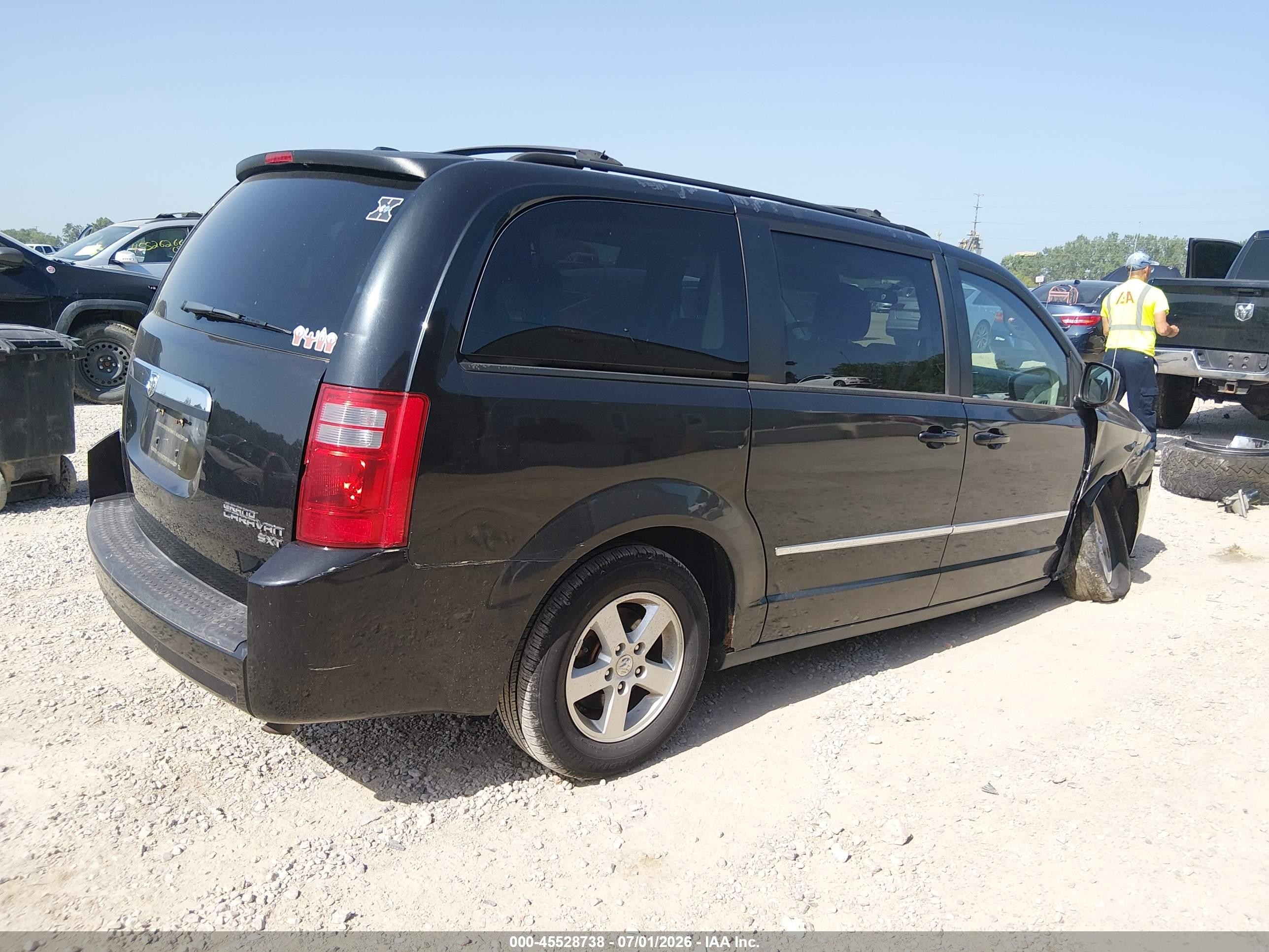 2010 Dodge Grand Caravan Sxt Black vin: 2D4RN5D14AR462158
