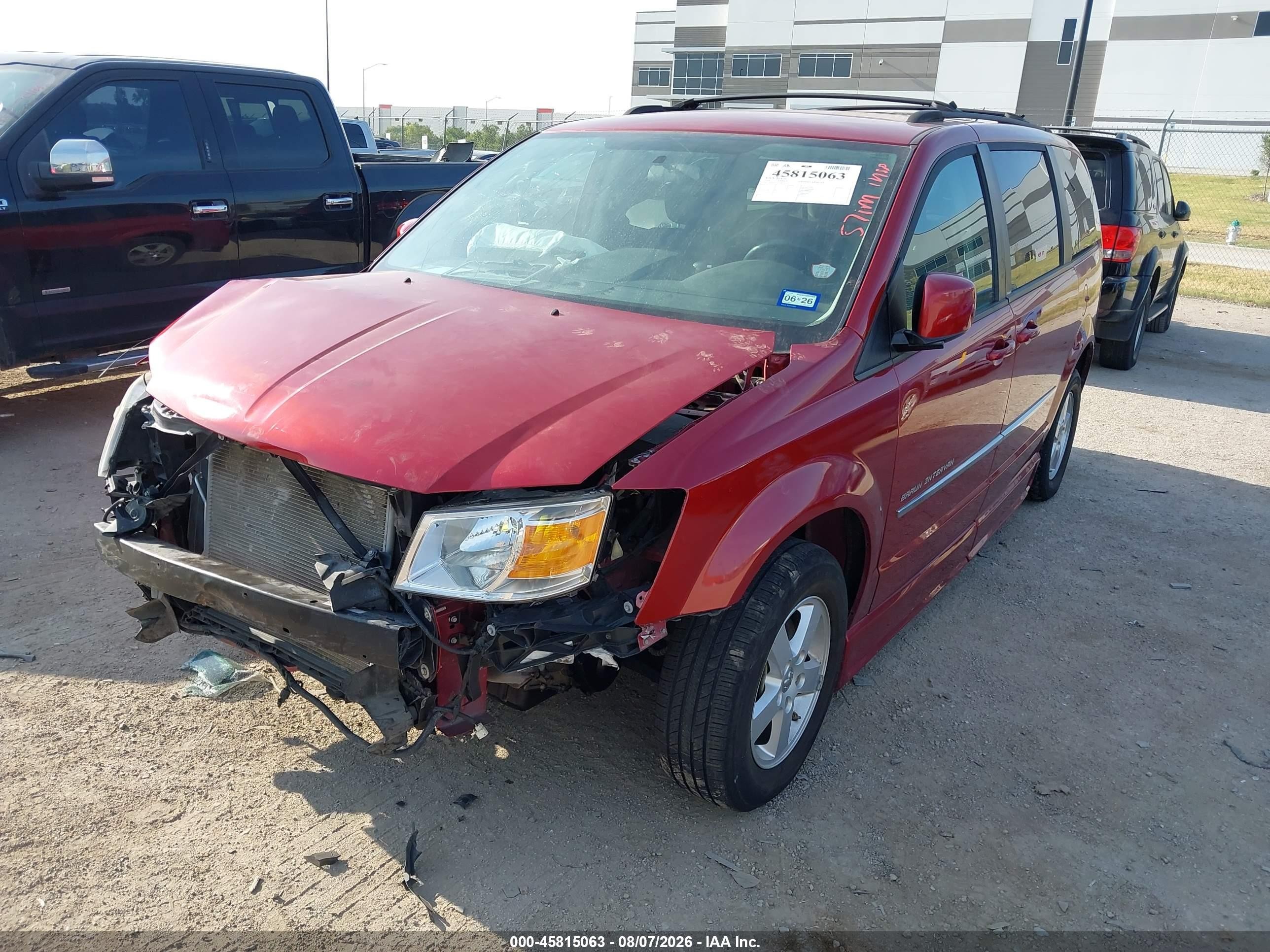 2010 Dodge Grand Caravan Sxt Red vin: 2D4RN5D15AR129743