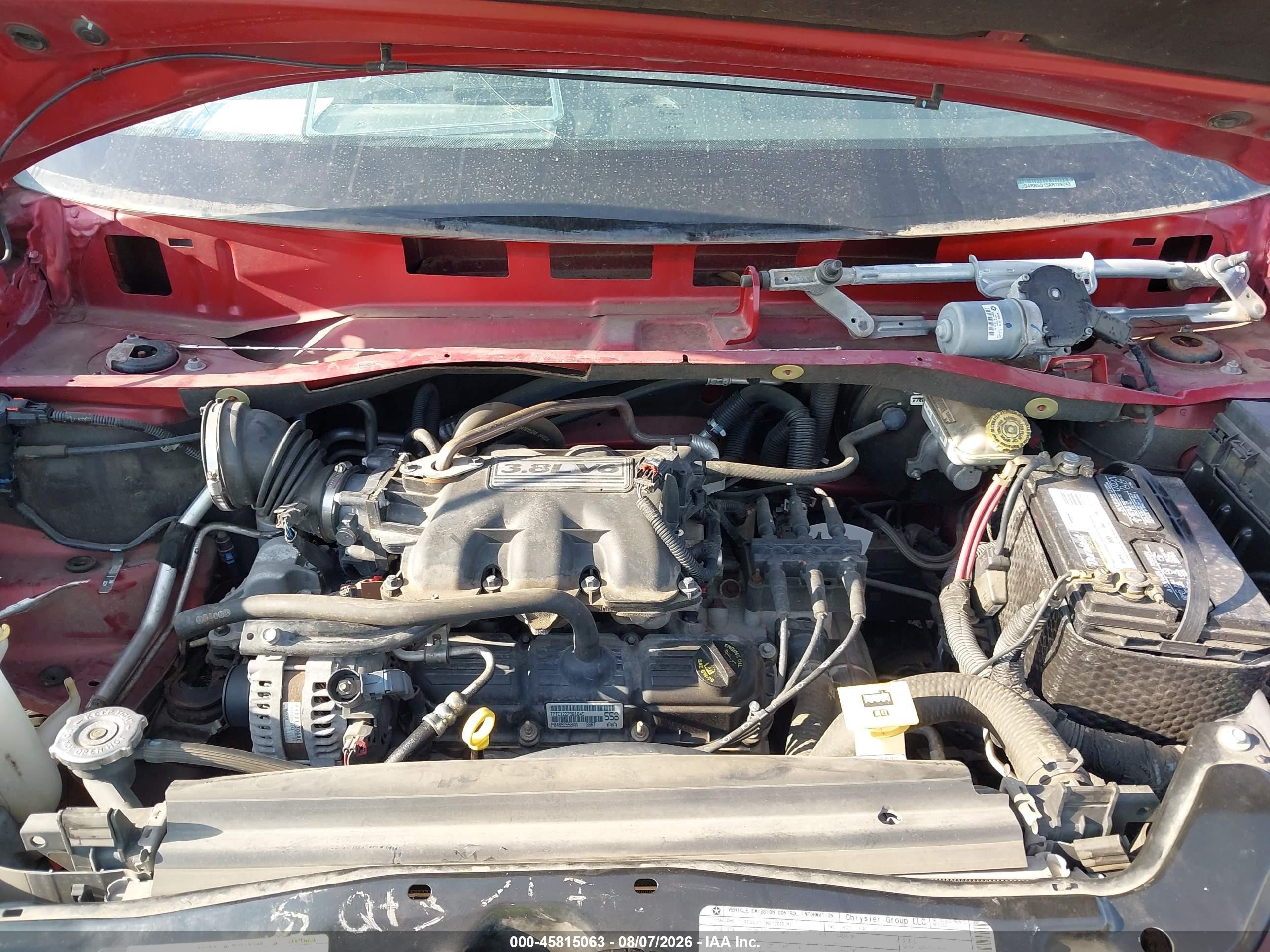 2010 Dodge Grand Caravan Sxt Red vin: 2D4RN5D15AR129743