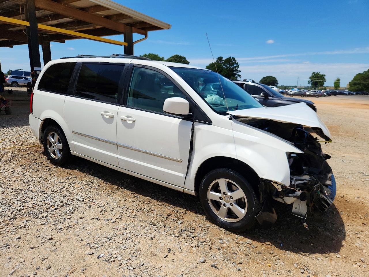 2010 Dodge Grand Caravan Sxt White vin: 2D4RN5D15AR203193