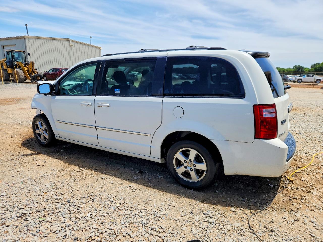 2010 Dodge Grand Caravan Sxt White vin: 2D4RN5D15AR203193