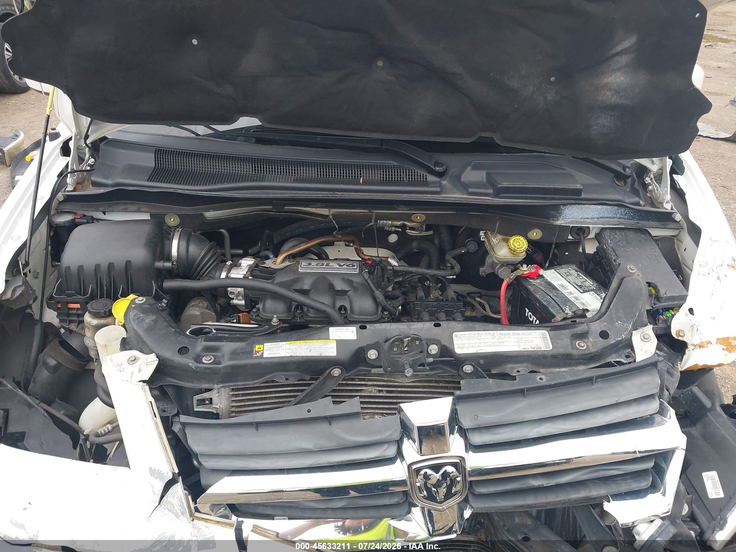 2010 Dodge Grand Caravan Sxt White vin: 2D4RN5D15AR210399