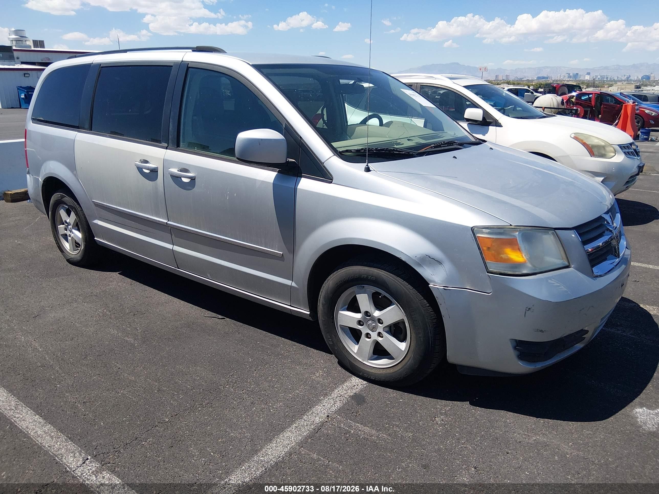 2010 Dodge Grand Caravan Sxt Silver vin: 2D4RN5D15AR273230