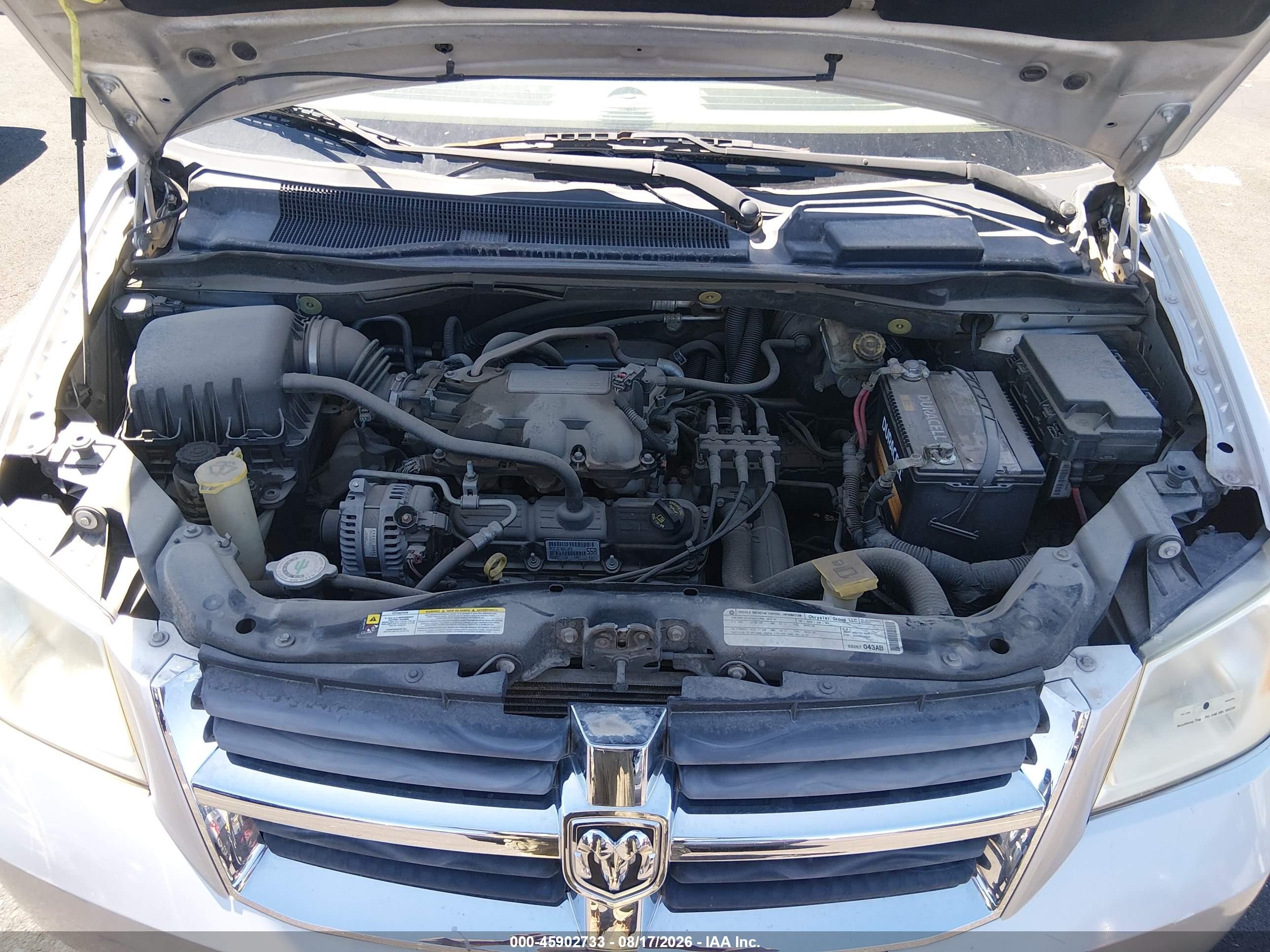 2010 Dodge Grand Caravan Sxt Silver vin: 2D4RN5D15AR273230