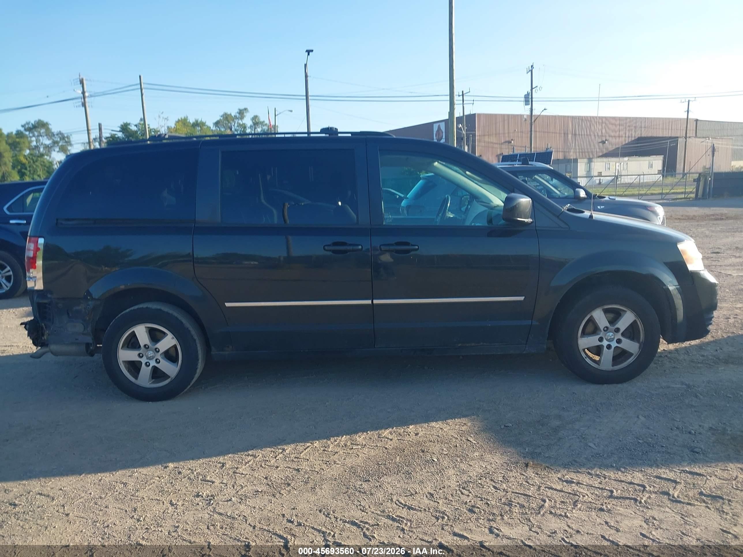 2010 Dodge Grand Caravan Sxt Black vin: 2D4RN5D15AR314388