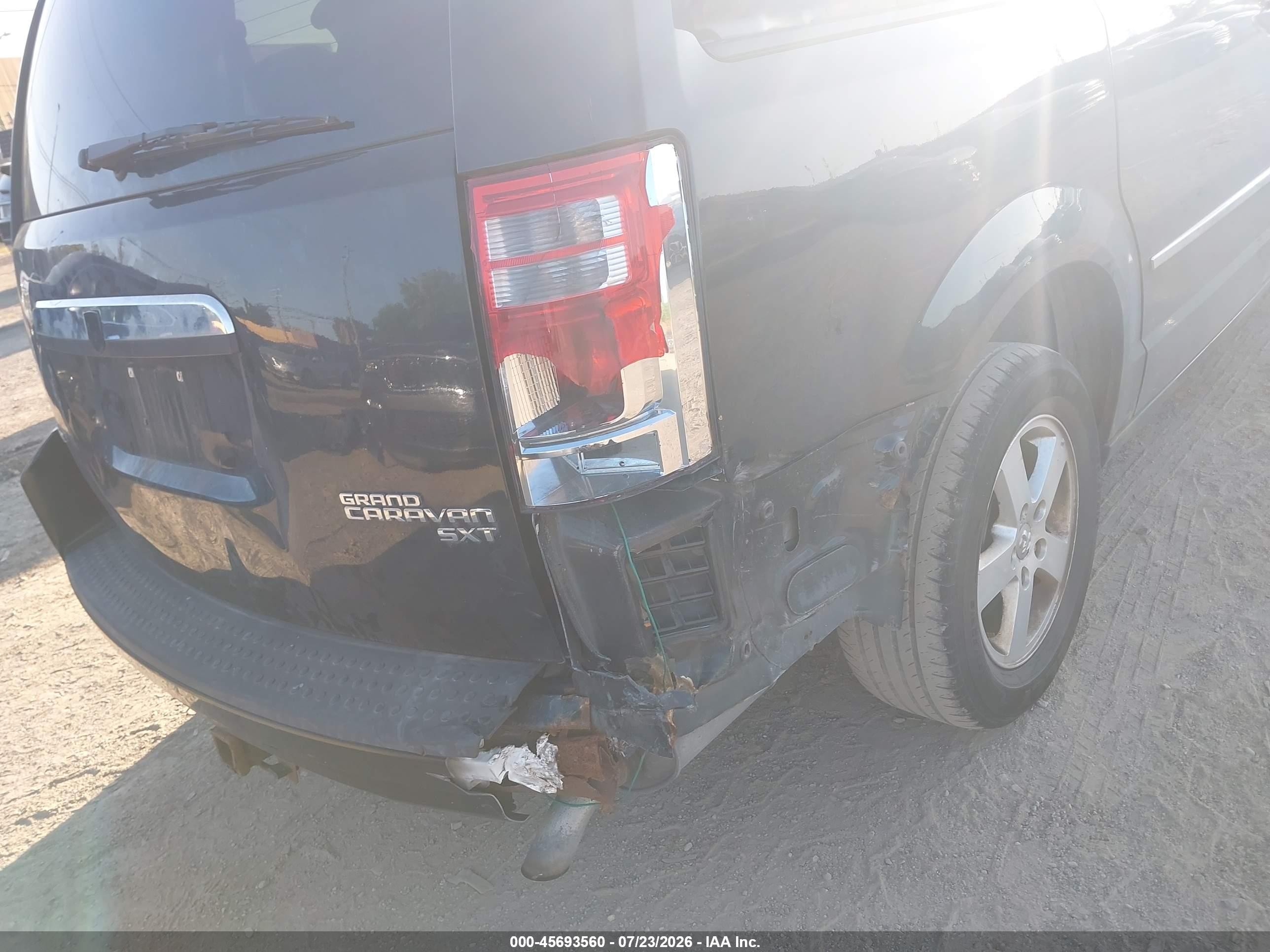 2010 Dodge Grand Caravan Sxt Black vin: 2D4RN5D15AR314388