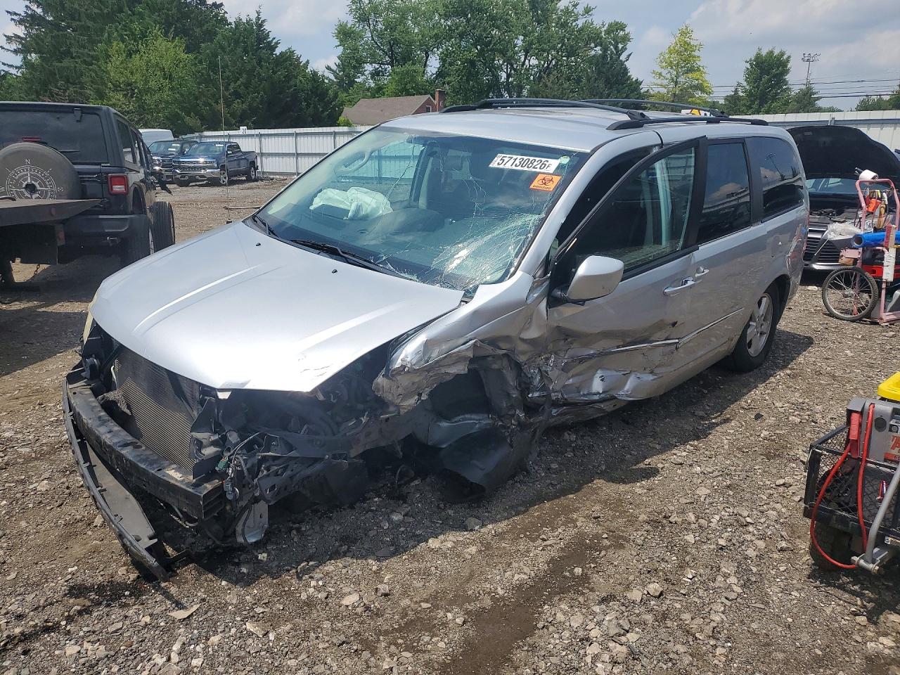 2010 Dodge Grand Caravan Sxt Silver vin: 2D4RN5D15AR417455