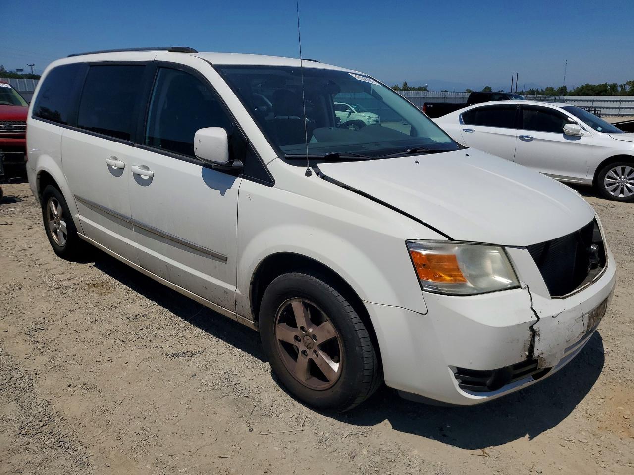 2010 Dodge Grand Caravan Sxt White vin: 2D4RN5D15AR443781