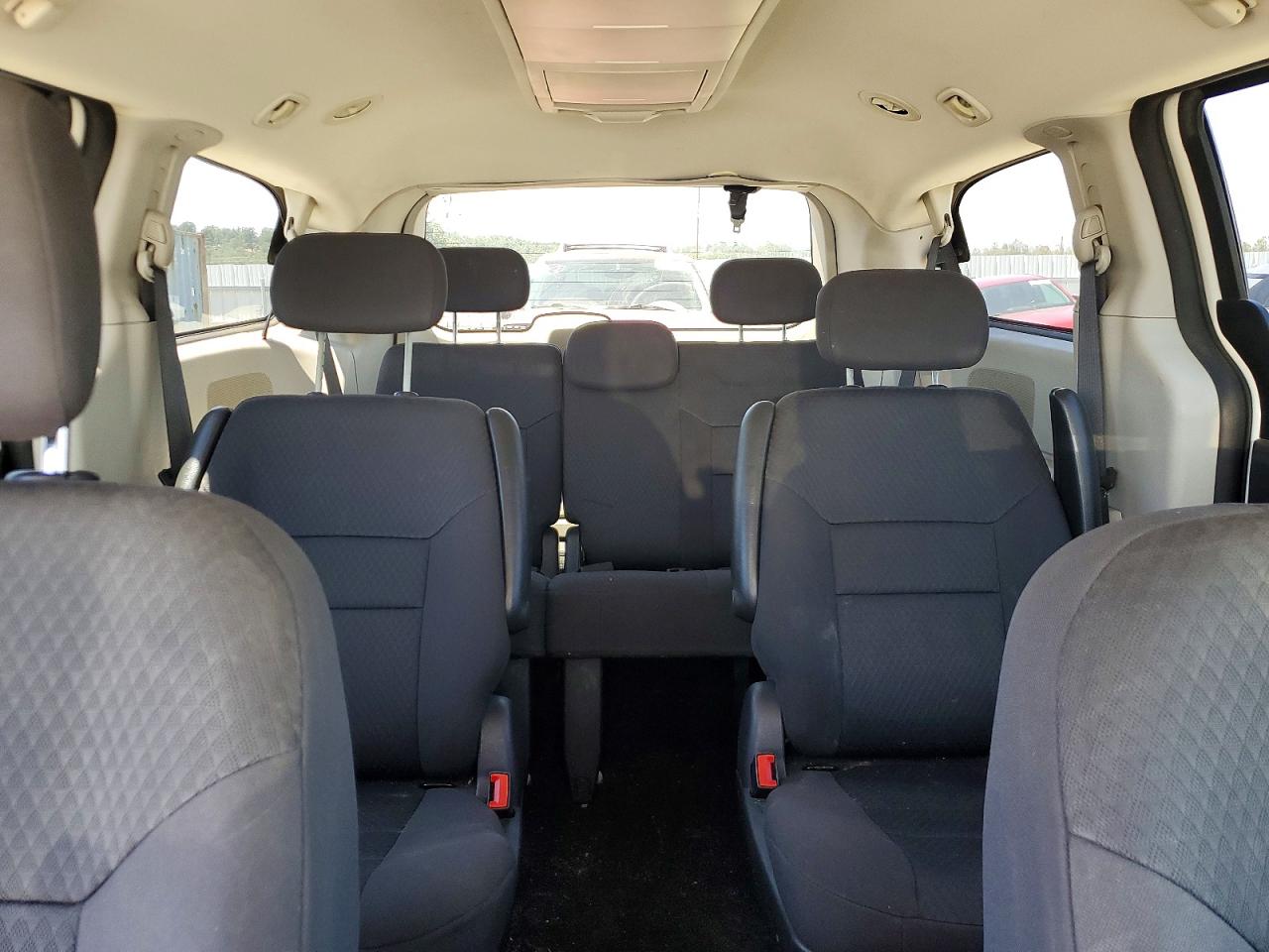 2010 Dodge Grand Caravan Sxt White vin: 2D4RN5D15AR443781