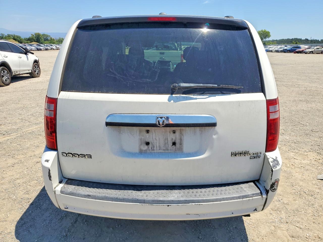 2010 Dodge Grand Caravan Sxt White vin: 2D4RN5D15AR443781