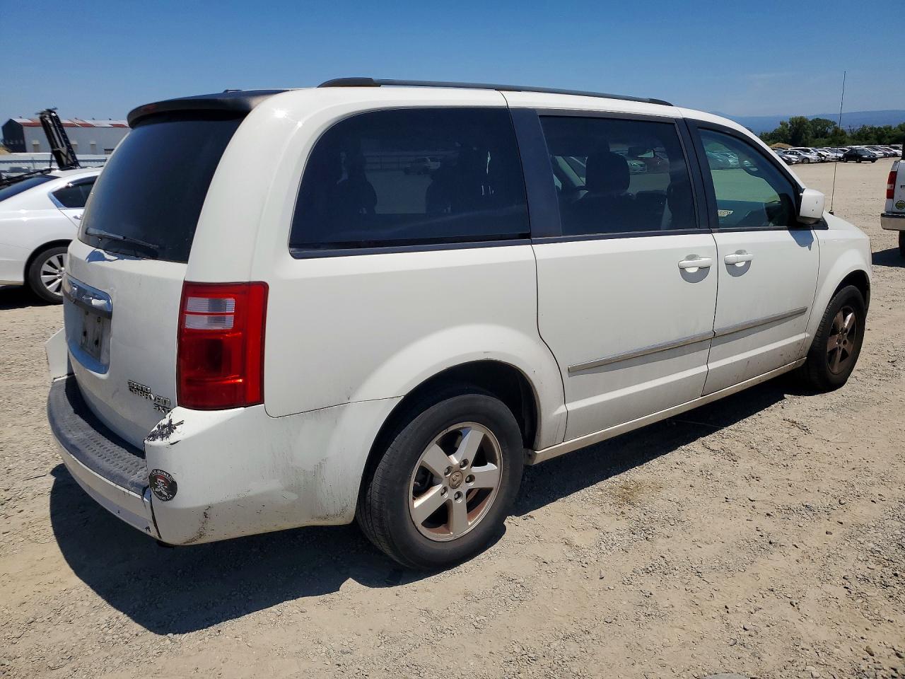 2010 Dodge Grand Caravan Sxt White vin: 2D4RN5D15AR443781