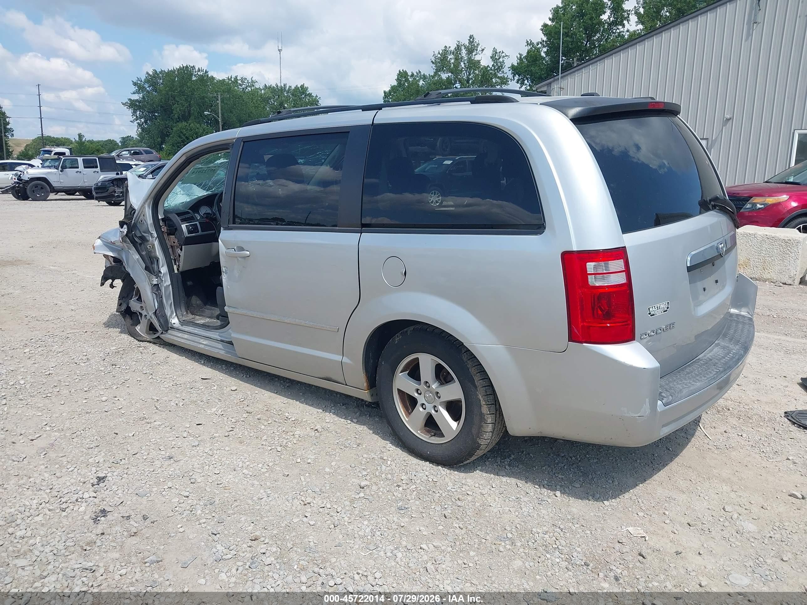 2010 Dodge Grand Caravan Sxt Silver vin: 2D4RN5D16AR119965