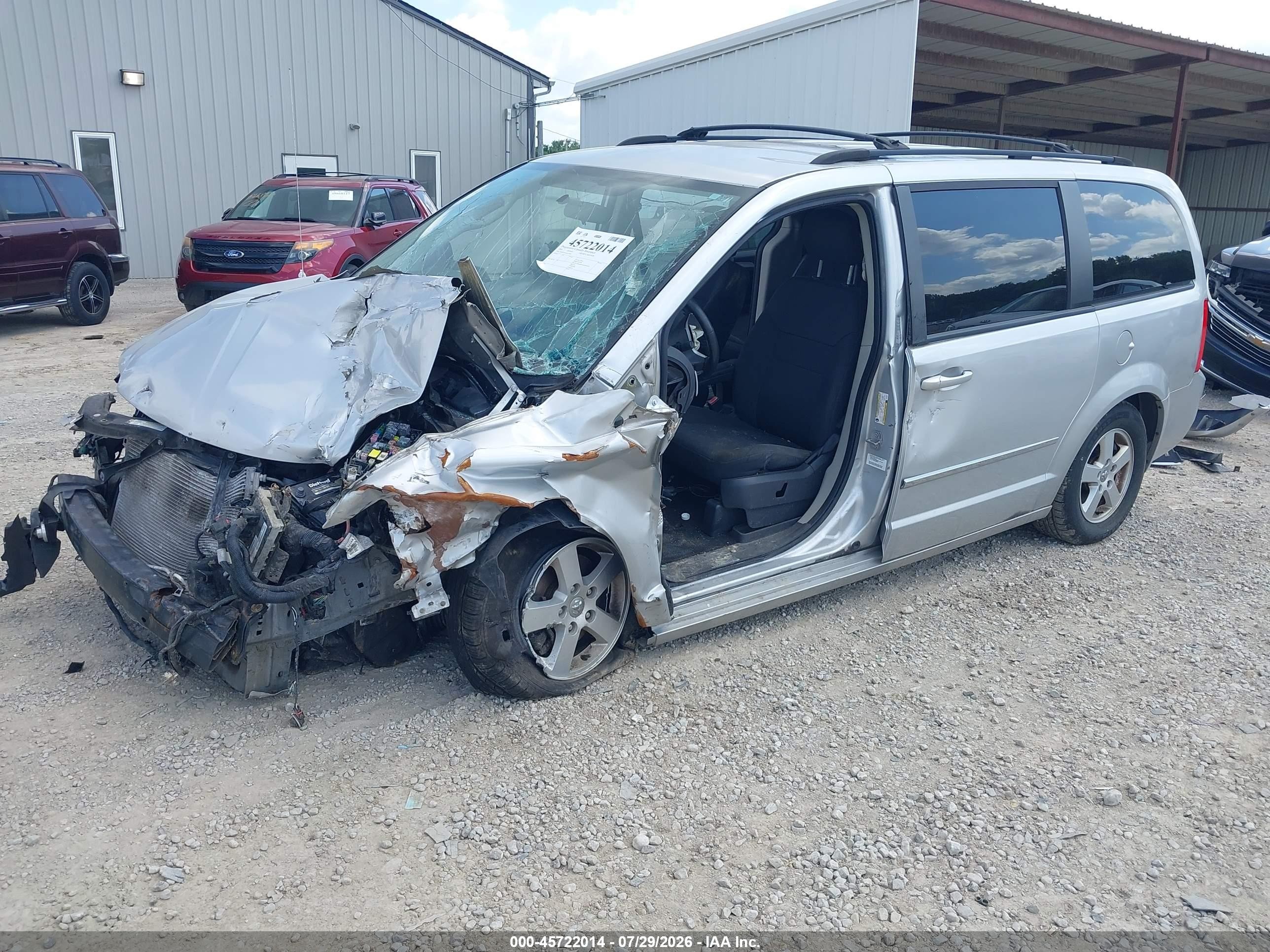 2010 Dodge Grand Caravan Sxt Silver vin: 2D4RN5D16AR119965