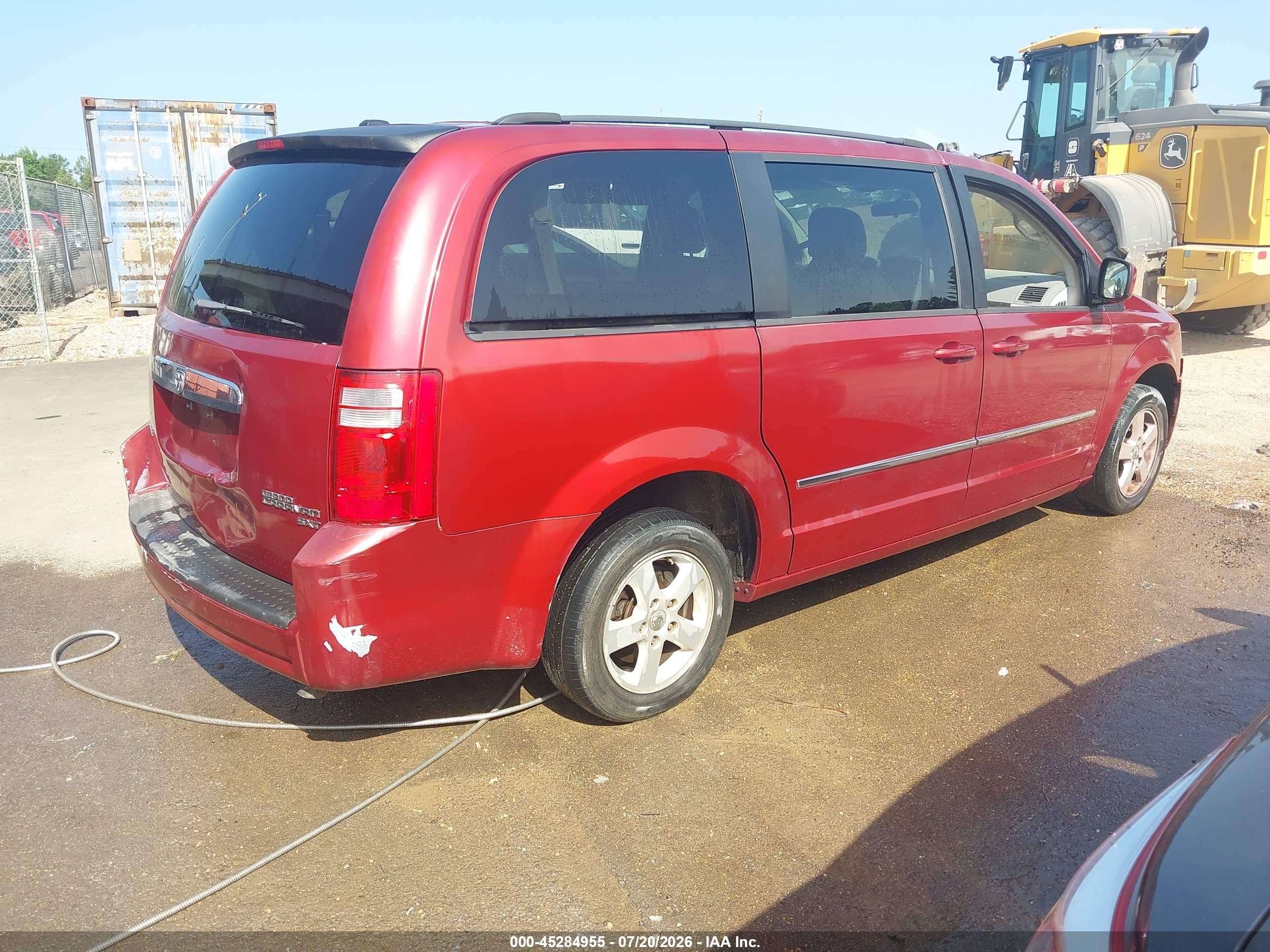 2010 Dodge Grand Caravan Sxt Red vin: 2D4RN5D16AR367262