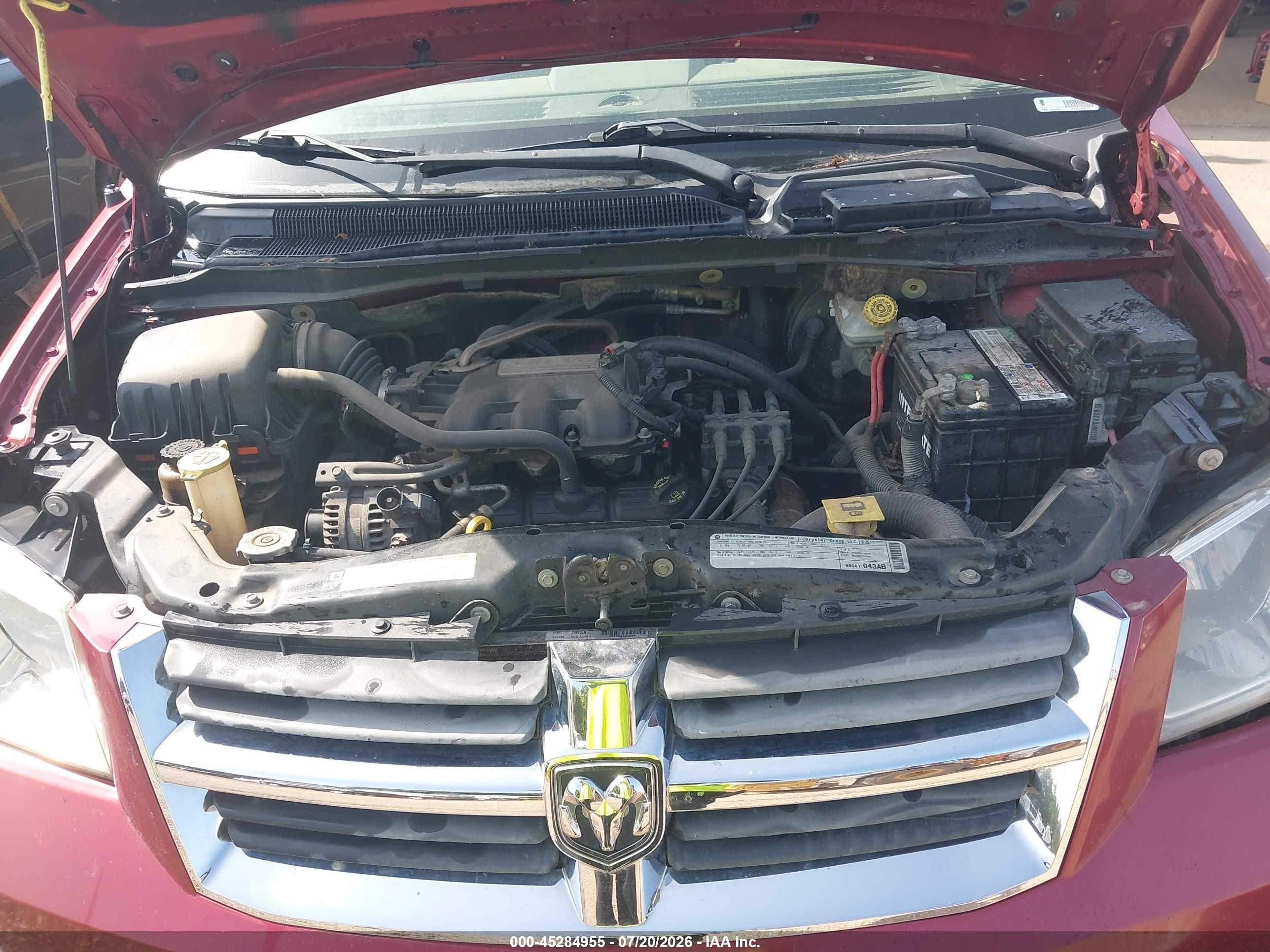 2010 Dodge Grand Caravan Sxt Red vin: 2D4RN5D16AR367262