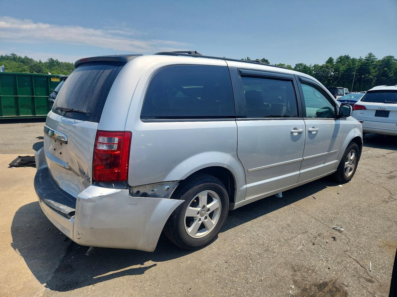 2010 Dodge Grand Caravan Sxt Silver vin: 2D4RN5D16AR409395