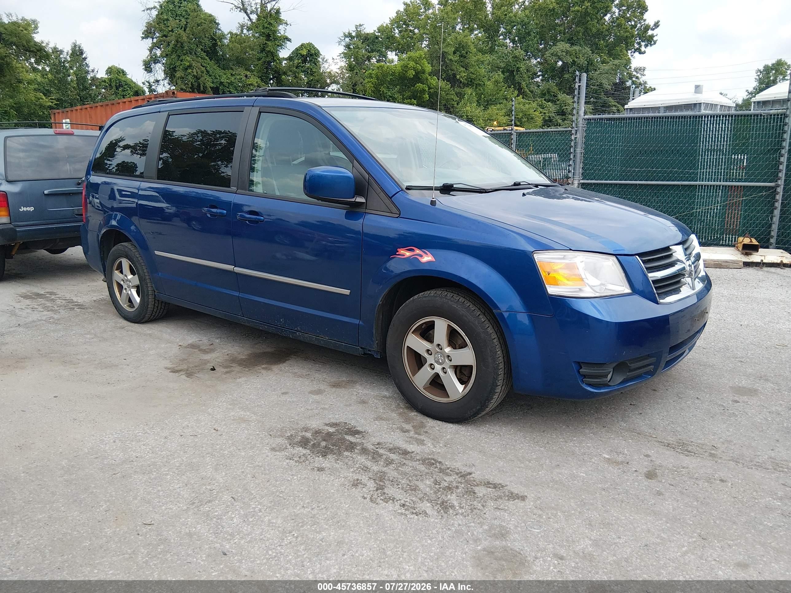 2010 Dodge Grand Caravan Sxt Синий vin: 2D4RN5D17AR205222