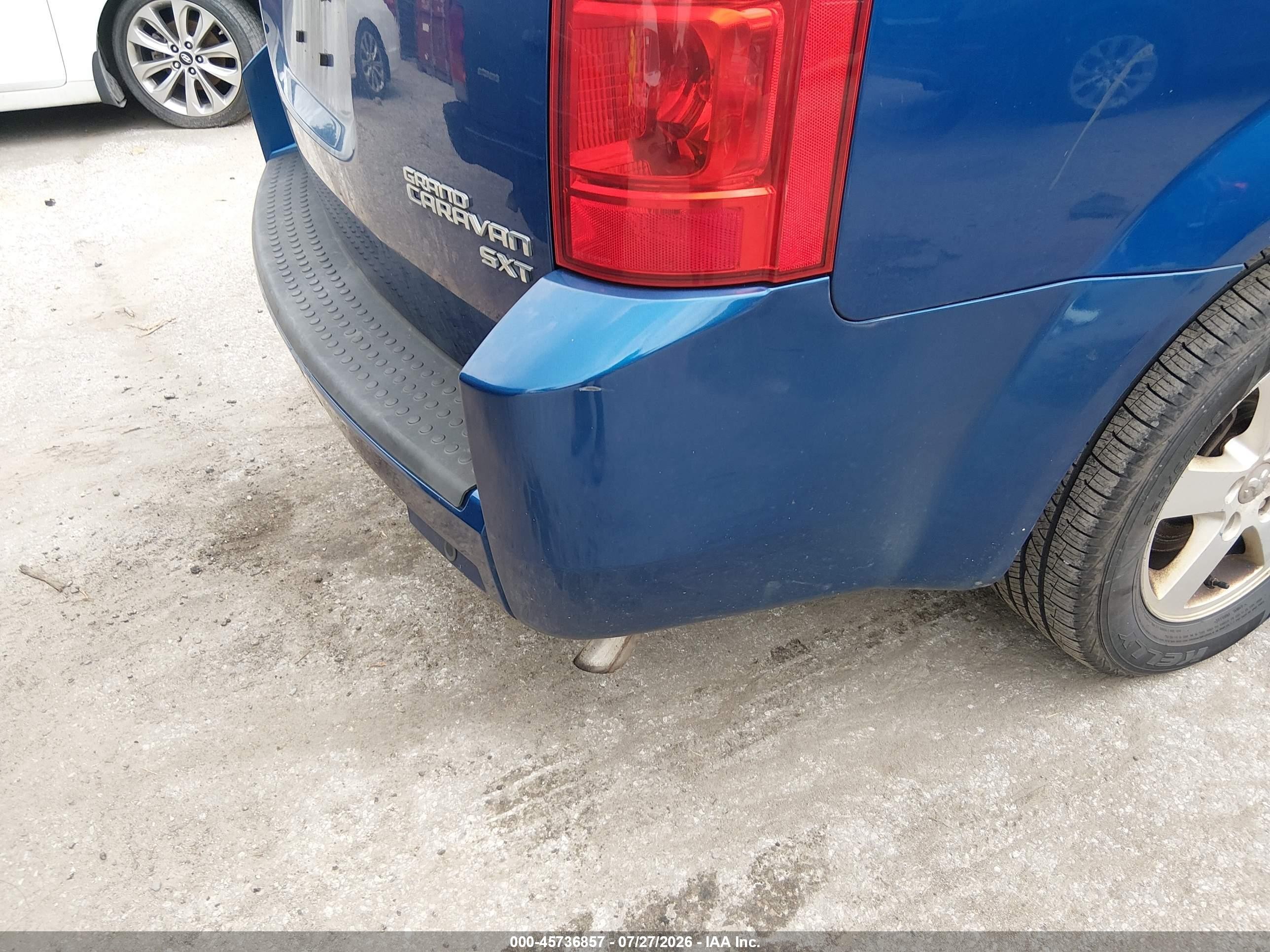 2010 Dodge Grand Caravan Sxt Blue vin: 2D4RN5D17AR205222