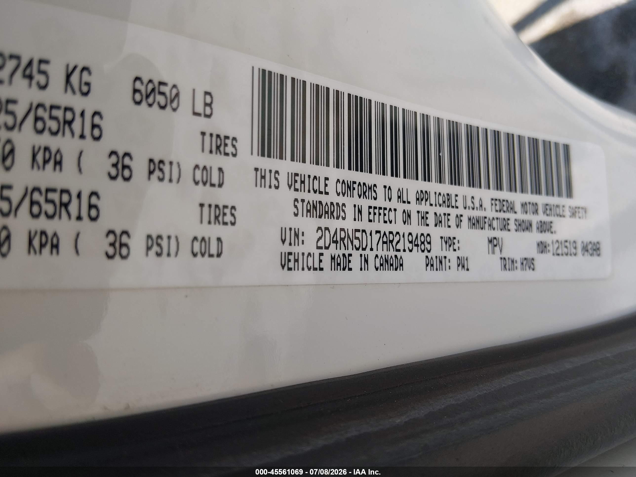 2010 Dodge Grand Caravan Sxt White vin: 2D4RN5D17AR219489
