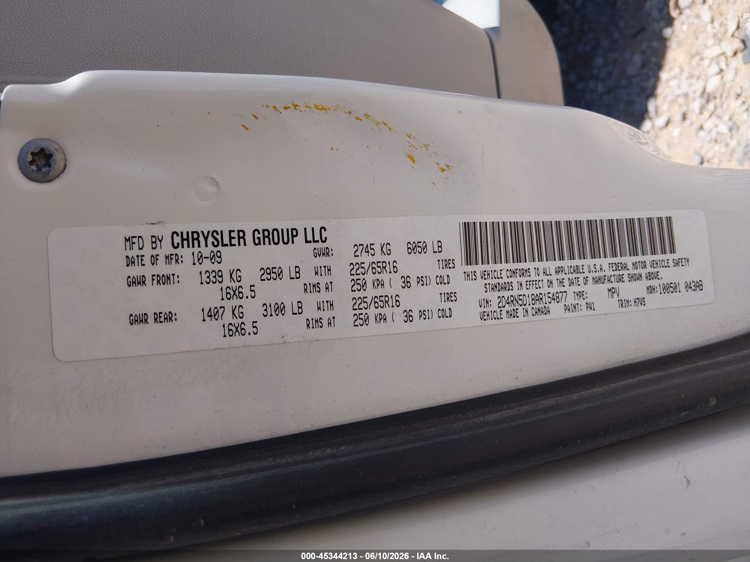 2010 Dodge Grand Caravan Sxt White vin: 2D4RN5D18AR154877