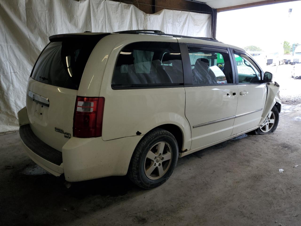 2010 Dodge Grand Caravan Sxt White vin: 2D4RN5D18AR190813