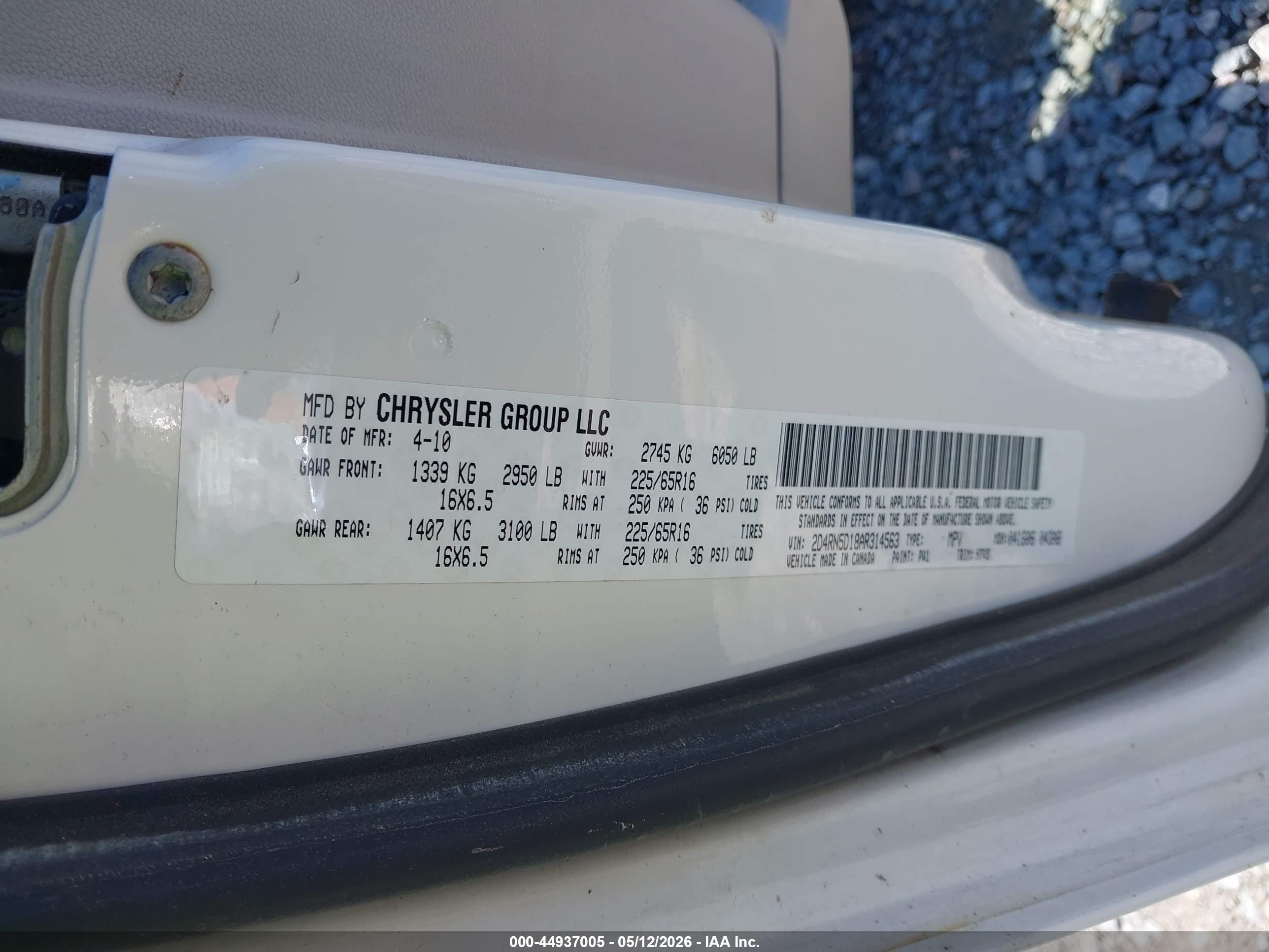 2010 Dodge Grand Caravan Sxt Белый vin: 2D4RN5D18AR314563